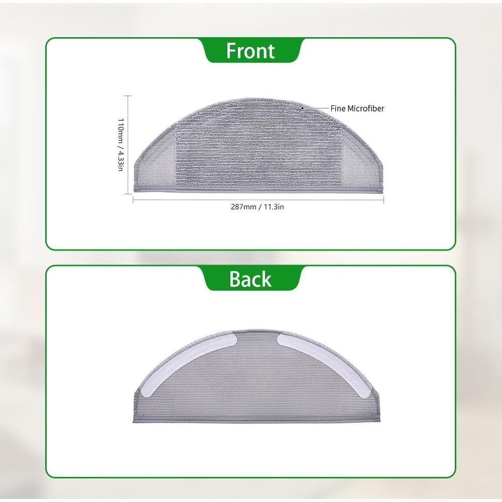 Paños de Limpieza Lavables Neutop para eufy RoboVac X8 - 6 Pack