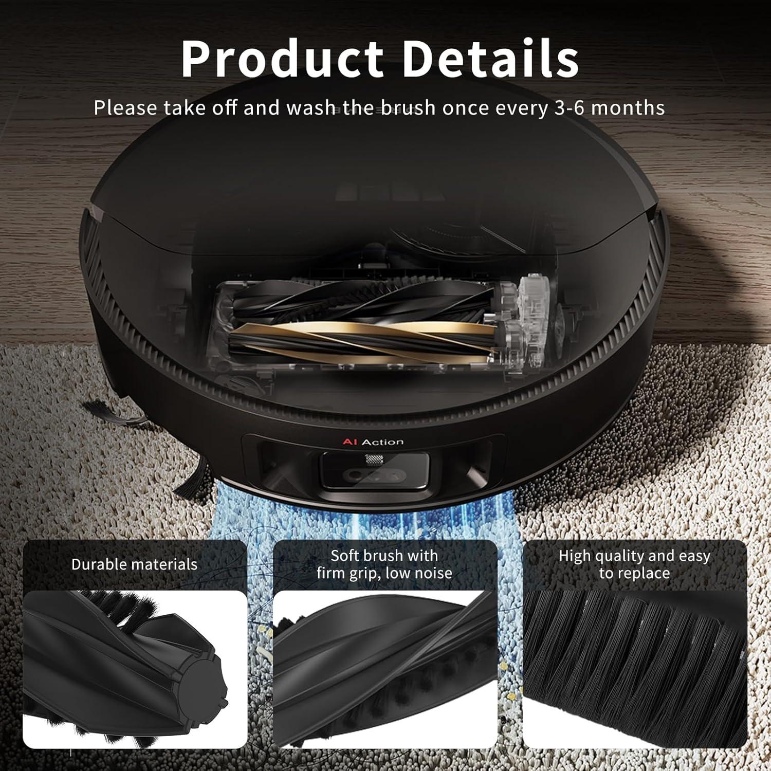 Cepillo Principal Doble Rrochio para Aspiradora Dreame X50 Ultra