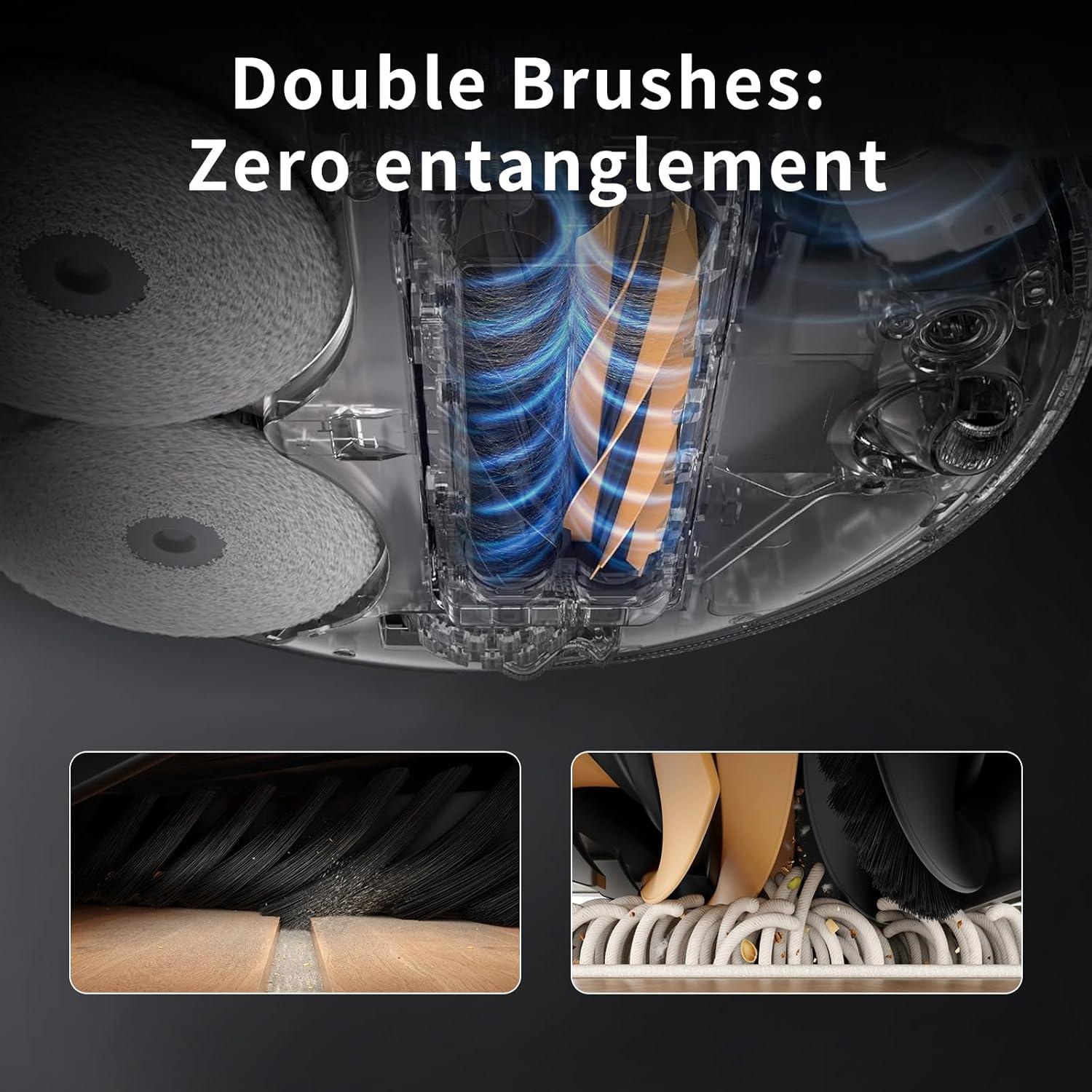 Cepillo Principal Doble Rrochio para Aspiradora Dreame X50 Ultra