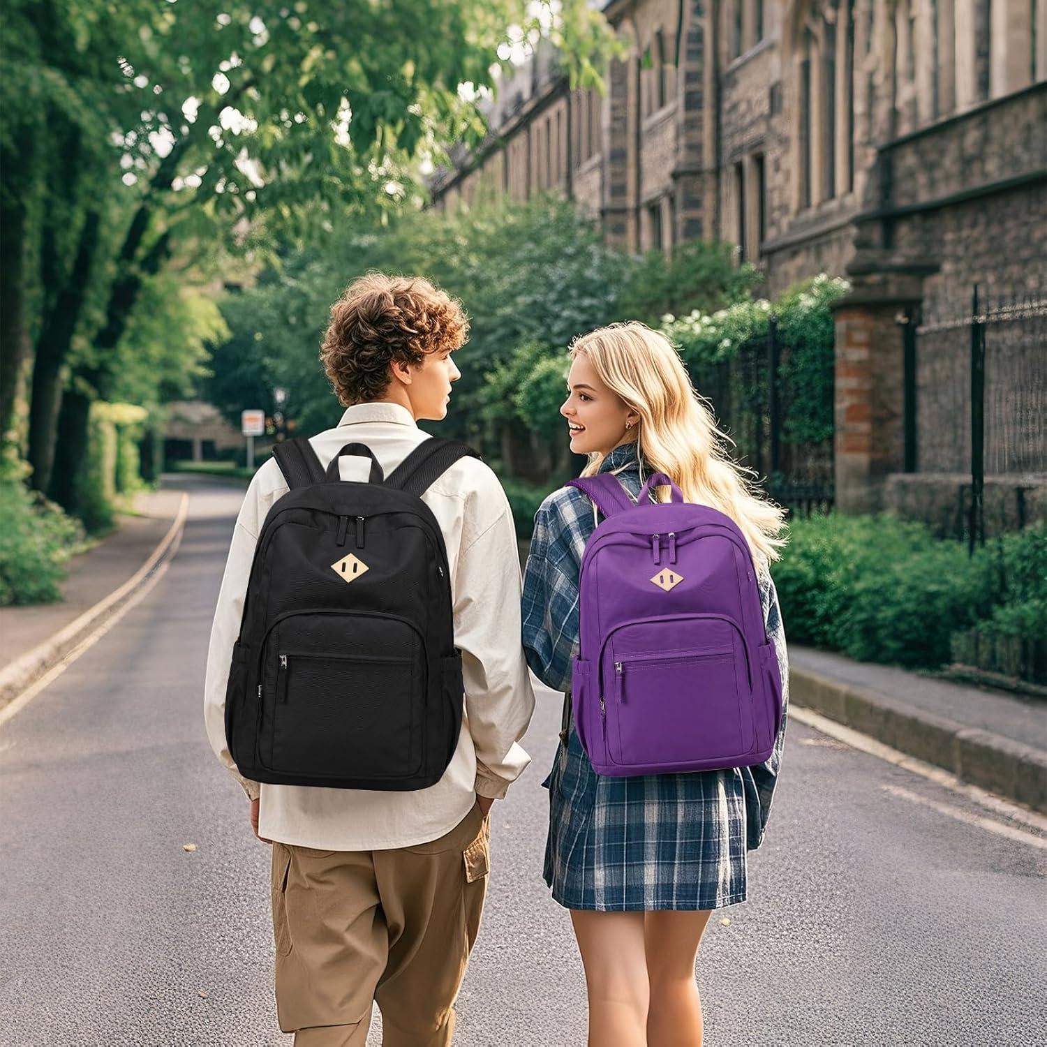 Mochila Escolar Grande Casual Negra 24L para Laptop 40.6cm