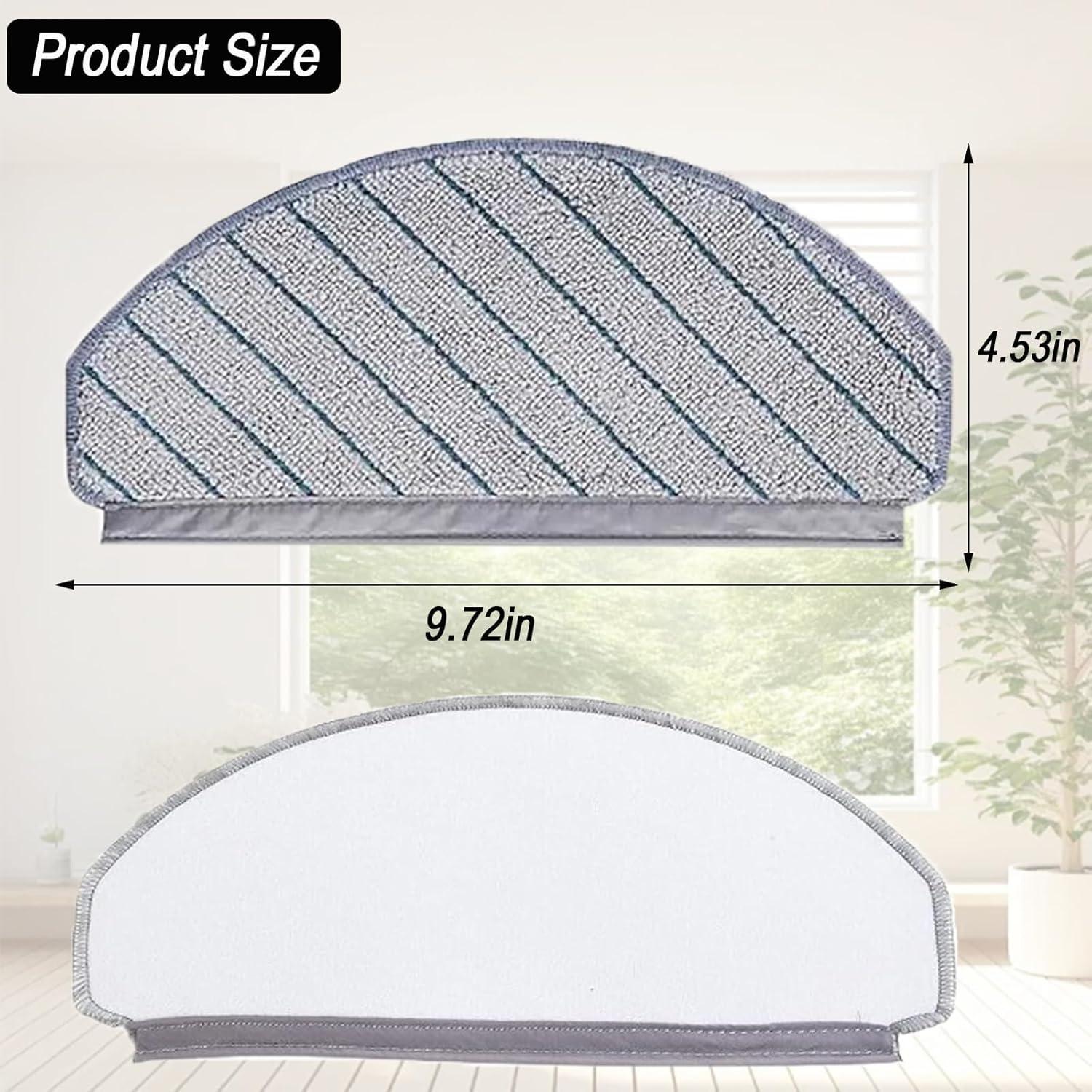 Almohadillas de trapeador Frexusuent para DEEBOT T10 Plus y Yeedi C12 Pro Plus - 8 piezas microfibra