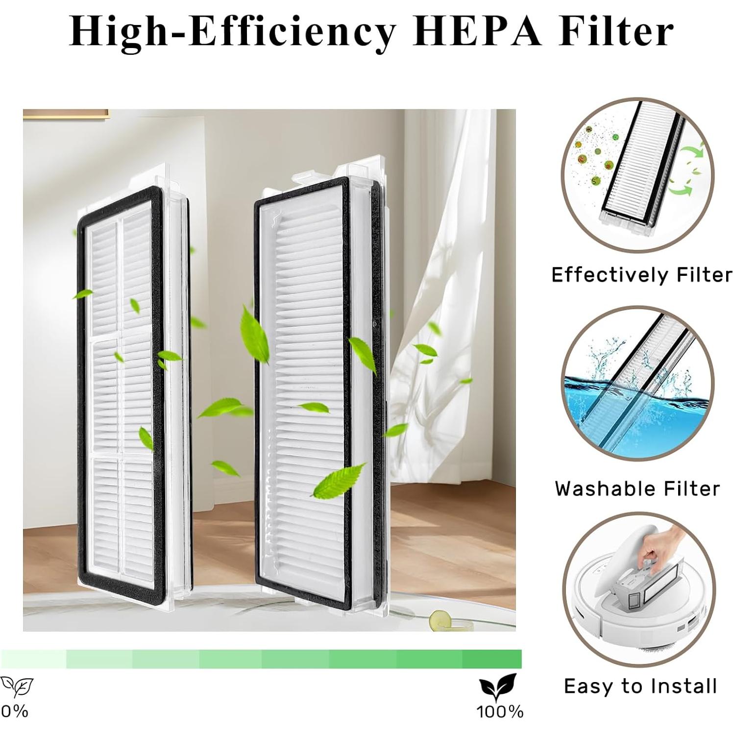 Kit de Accesorios Soniicmomo para Roborock Qrevo S/Plus/Pro/MaxV