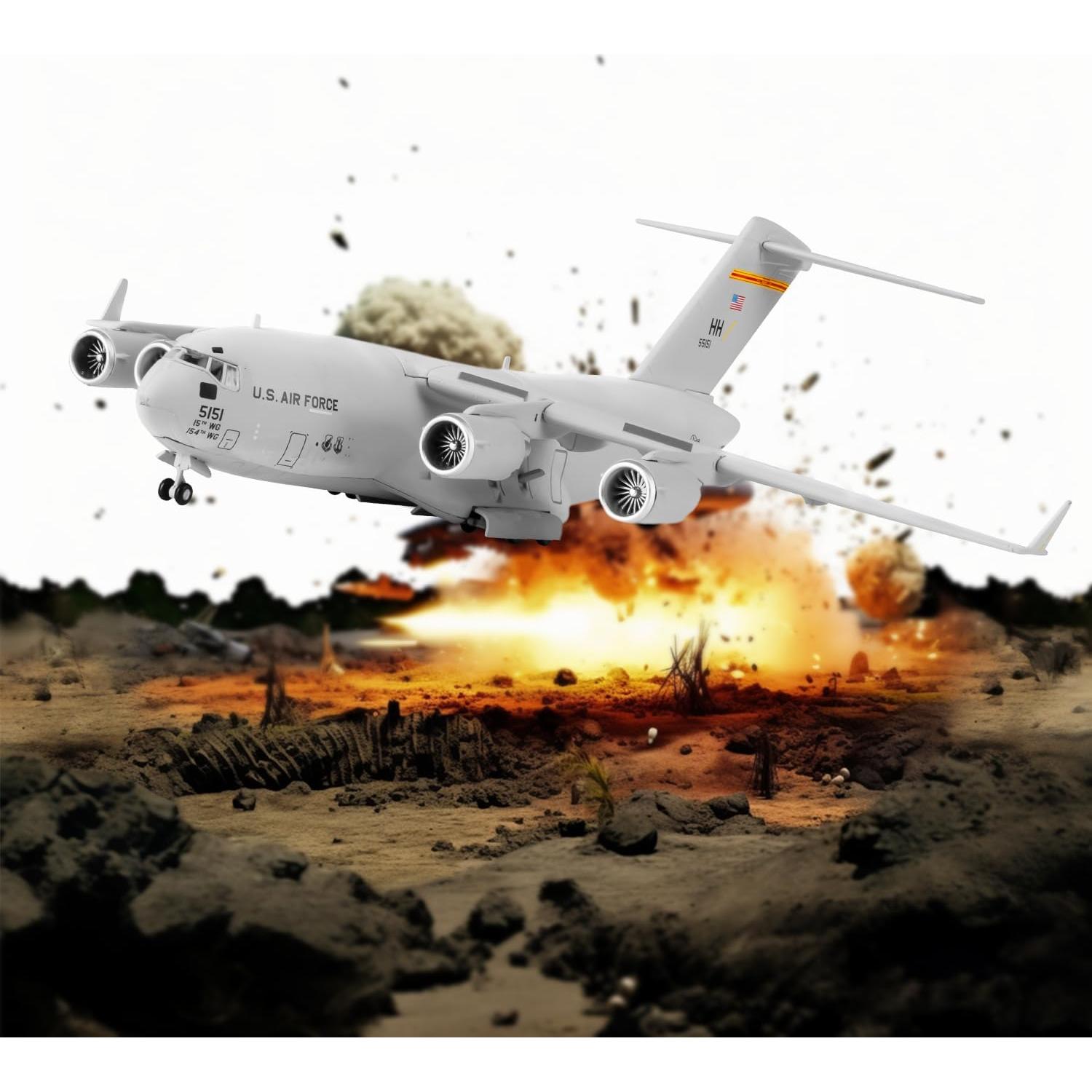 Modelo C-17 Fuerza Aérea Sky Trek 35.4 cm Metal Fundido