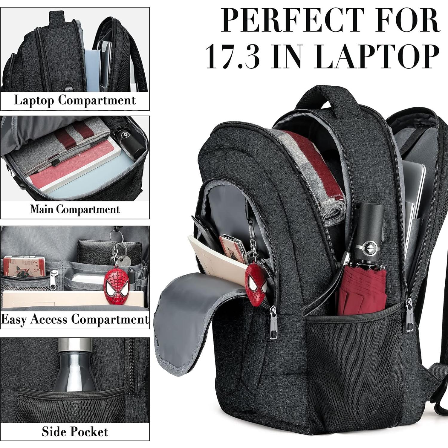 Mochila de Viaje para Laptop BIKROD 17 Pulgadas Resistente al Agua