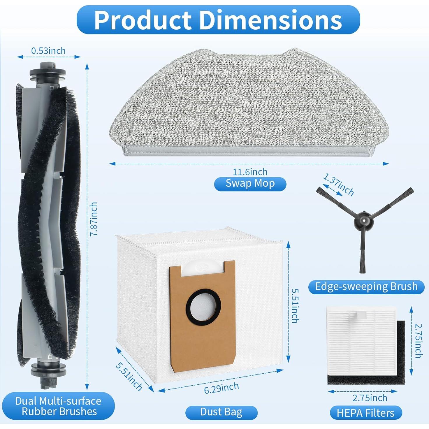 Kit de Accesorios BUXEBUX para Aspiradora Robótica T20+