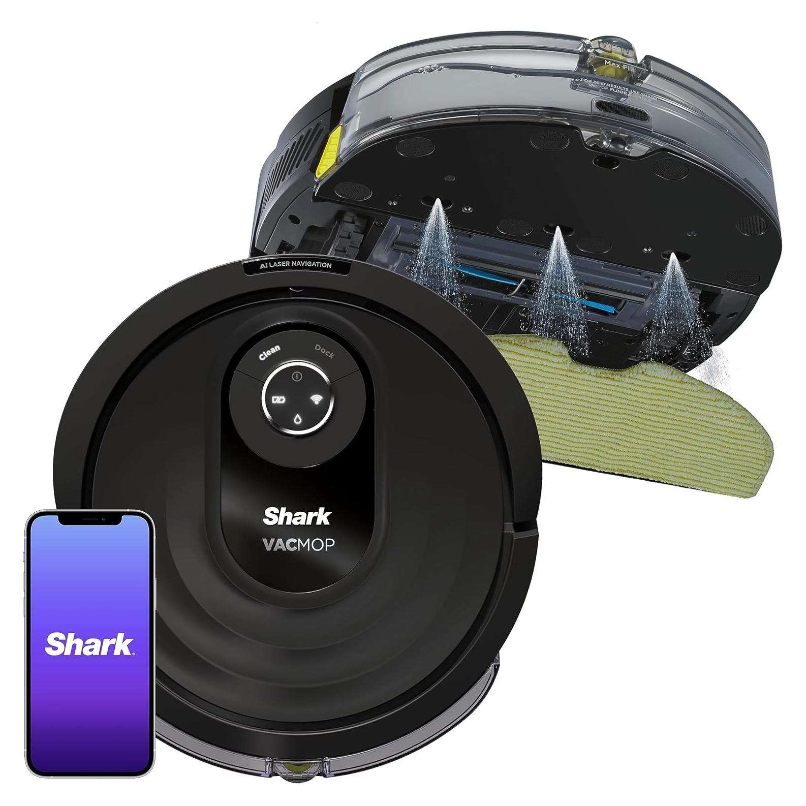 Shark AI VACMOP RV2000WD Wi-Fi Connected Robot Vacuum and Mop with LIDAR Navigation