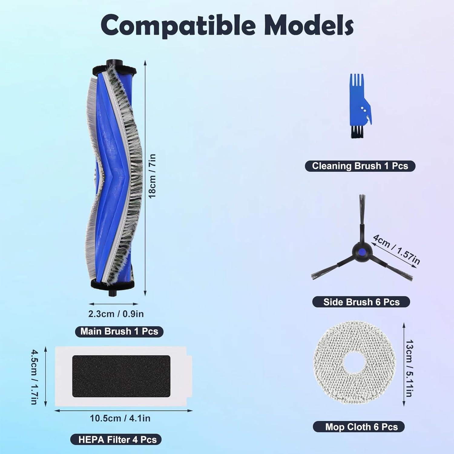 Accesorios de Repuesto VIEWALL para Aspiradora Robot T30S