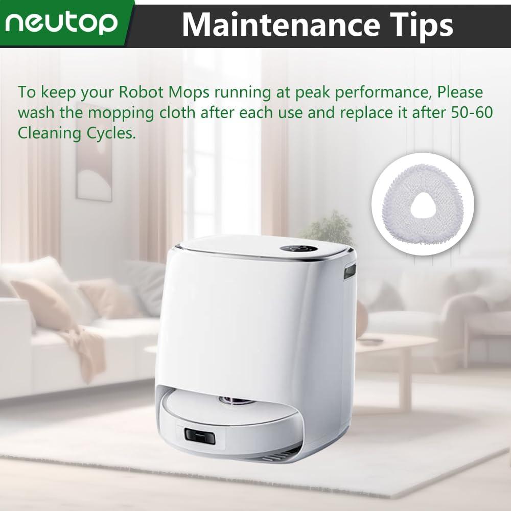 Paquete de 6 Paños de Microfibra Neutop para Narwal Freo X Ultra