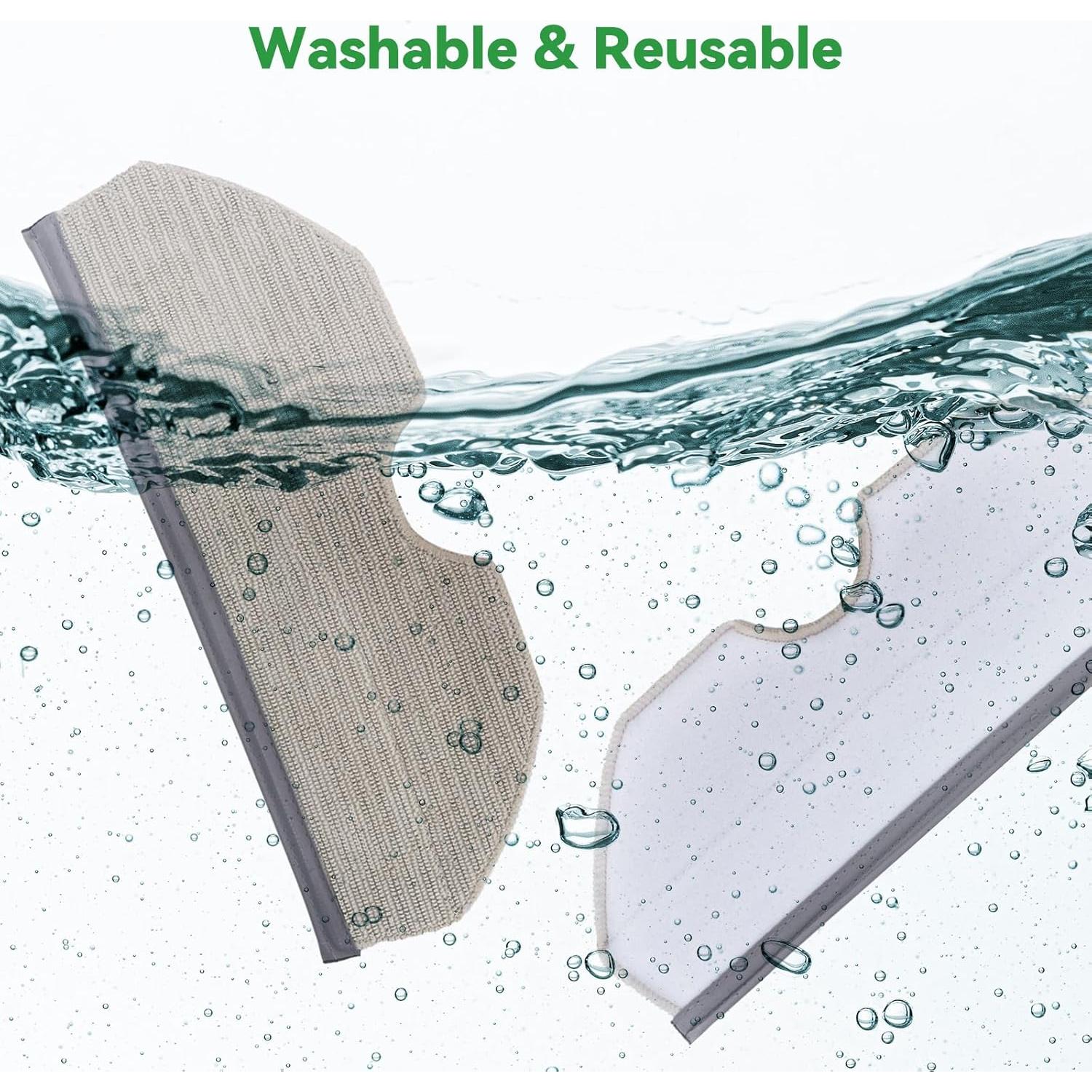 Paños de Mopa Reutilizables Sgizoku para Aspiradora Narwal Freo X Plus - 6 Piezas