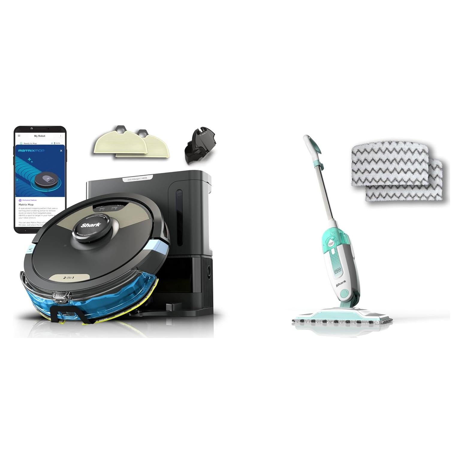 Aspiradora y Mopa Robot Shark Matrix Plus 2en1 con Vapor S1000