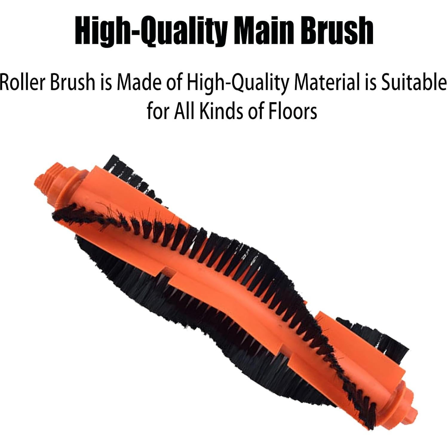 Kit de Repuestos para Aspiradora Robot BPMIO B20 Plus - 1 Cepillo Principal, 6 Laterales, 3 Filtros HEPA, 3 Paños de Mopa