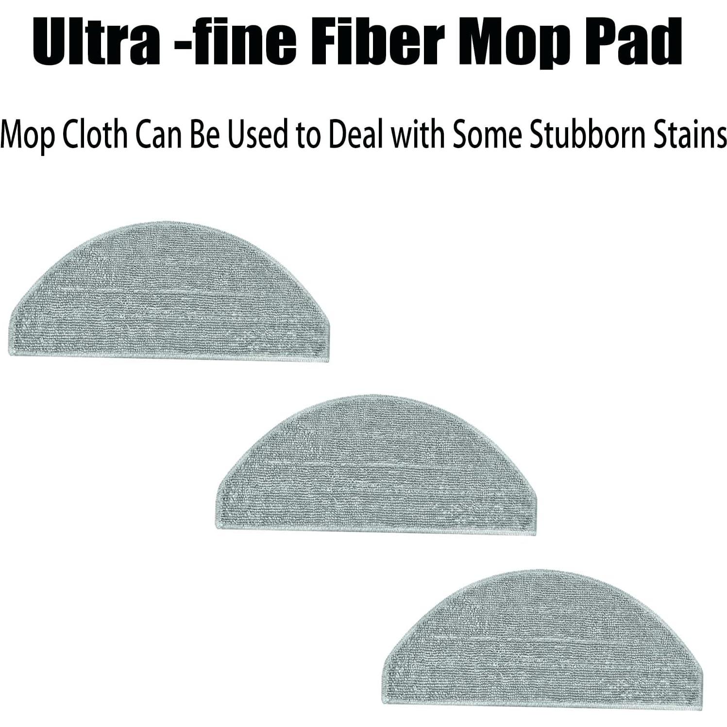 Kit de Repuestos para Aspiradora Robot BPMIO B20 Plus - 1 Cepillo Principal, 6 Laterales, 3 Filtros HEPA, 3 Paños de Mopa