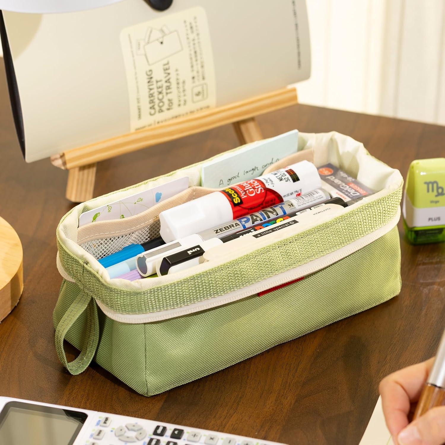 Estuche de Lápices CICIMELON Verde Gran Capacidad 30-50 Artículos