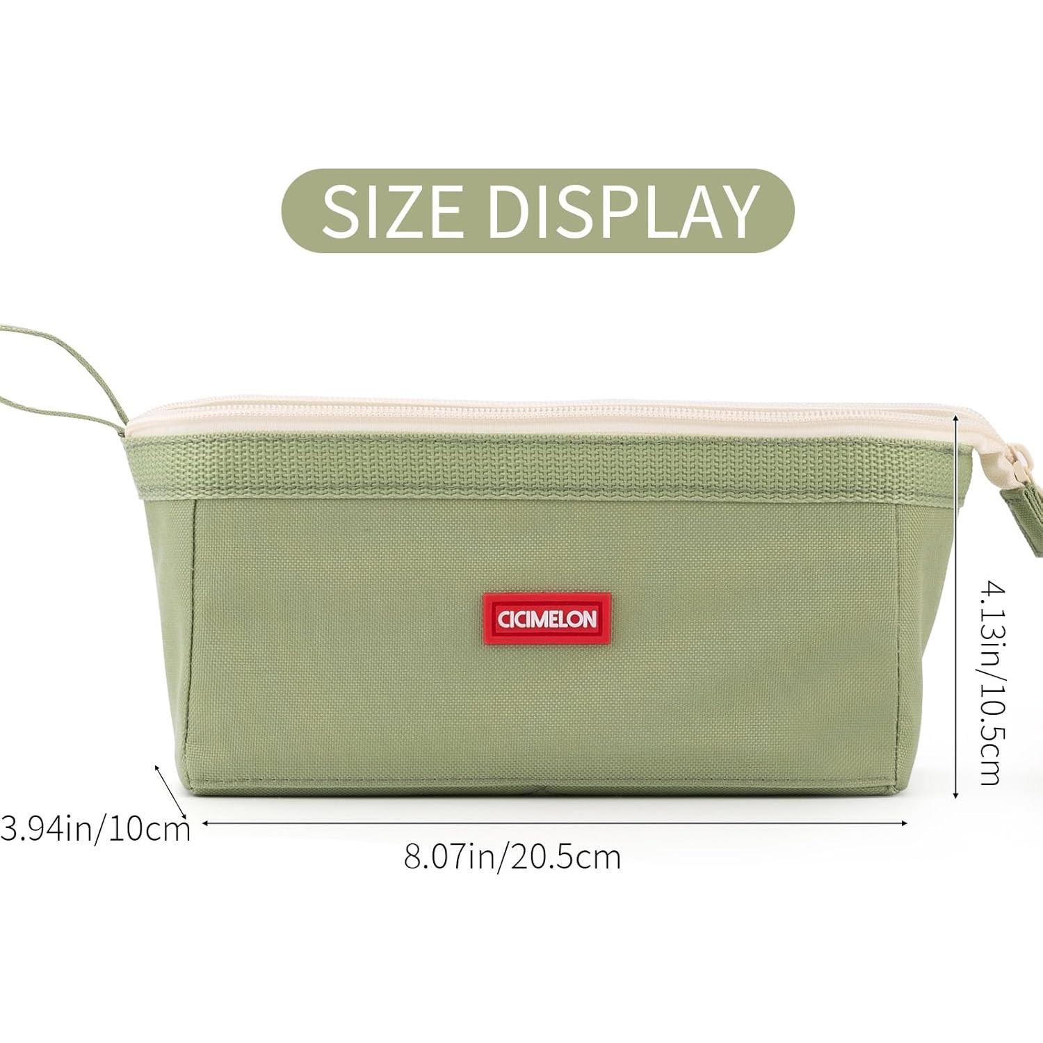 Estuche de Lápices CICIMELON Verde Gran Capacidad 30-50 Artículos