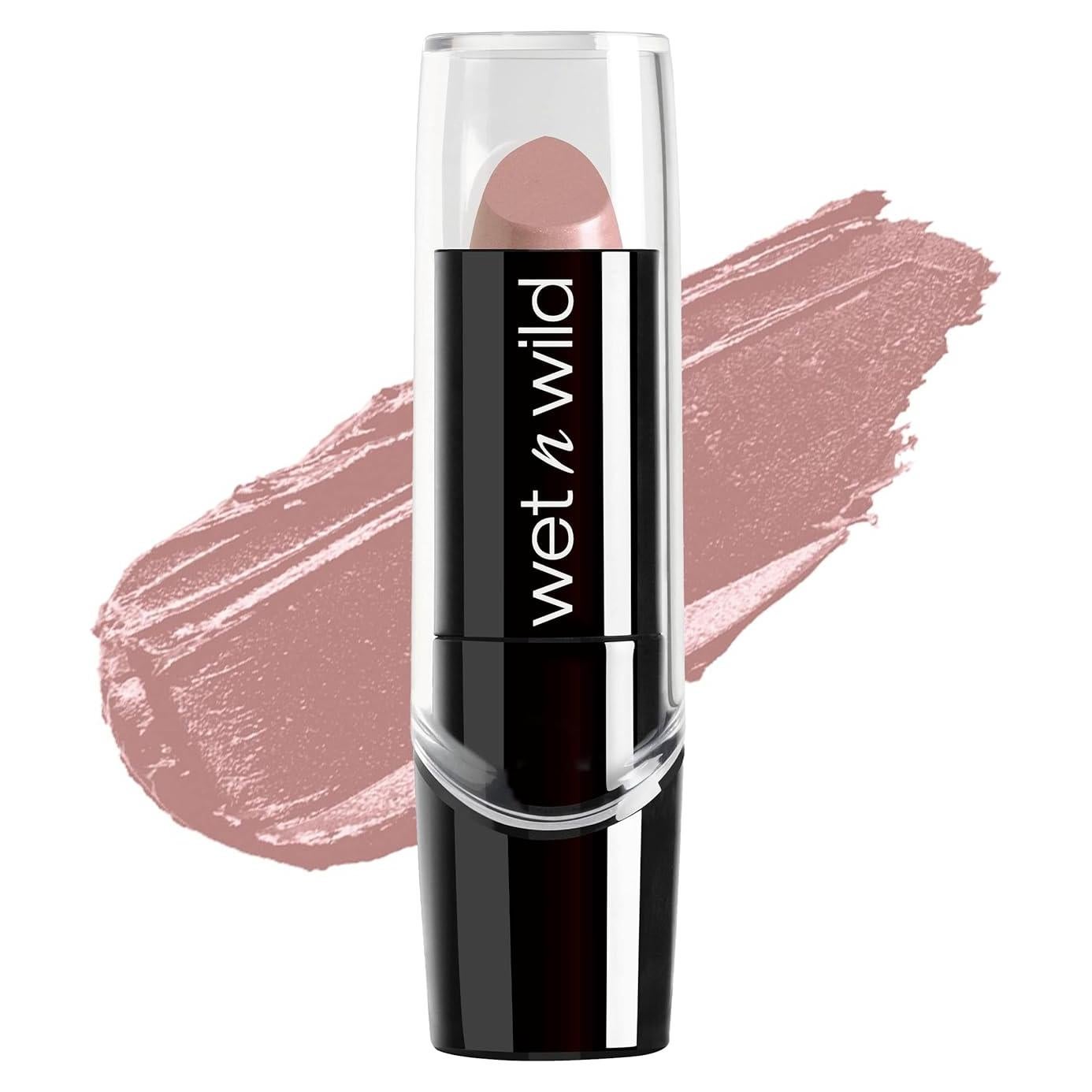 wet n wild Silk Finish Lipstick, Hydrating Rich Buildable Lip Color, Formulated with Vitamins A,E, & Macadamia for Ultimate Hydration, Cruelty-Free & Vegan - A Short Affair