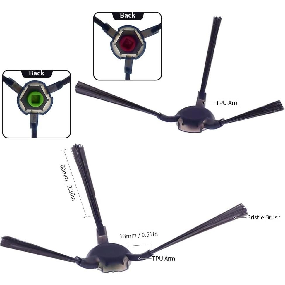 Kit de Accesorios 18 Piezas para Aspiradora Ecovacs Deebot OZMO U2