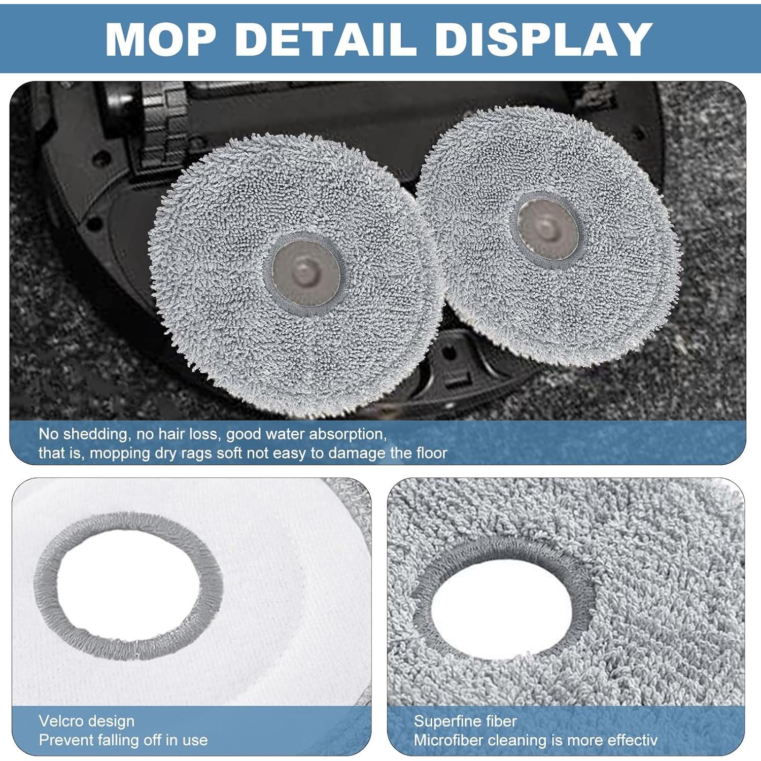 Kit de Repuestos para Aspiradora Robot Dreame X40 Ultra - 2 Cepillos, 6 Filtros, 6 Bolsas, 6 Paños