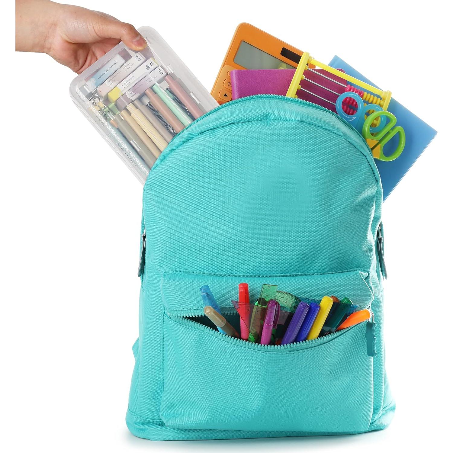 Estuche de Lápices Mr. Pen 4 Paquete Transparente 2 Compartimentos