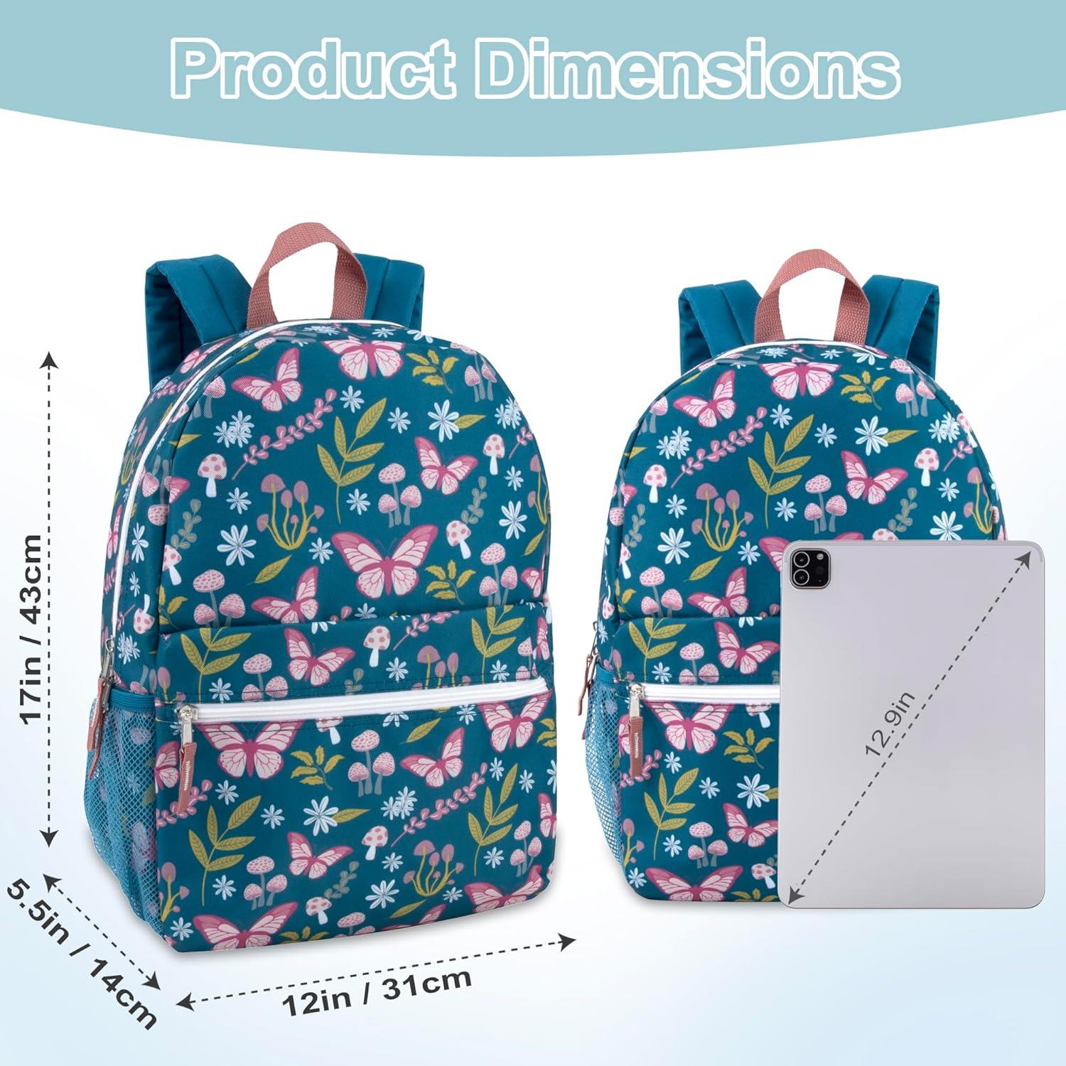 Mochila 43 cm Trail Maker Jardines de Mariposas Escolar