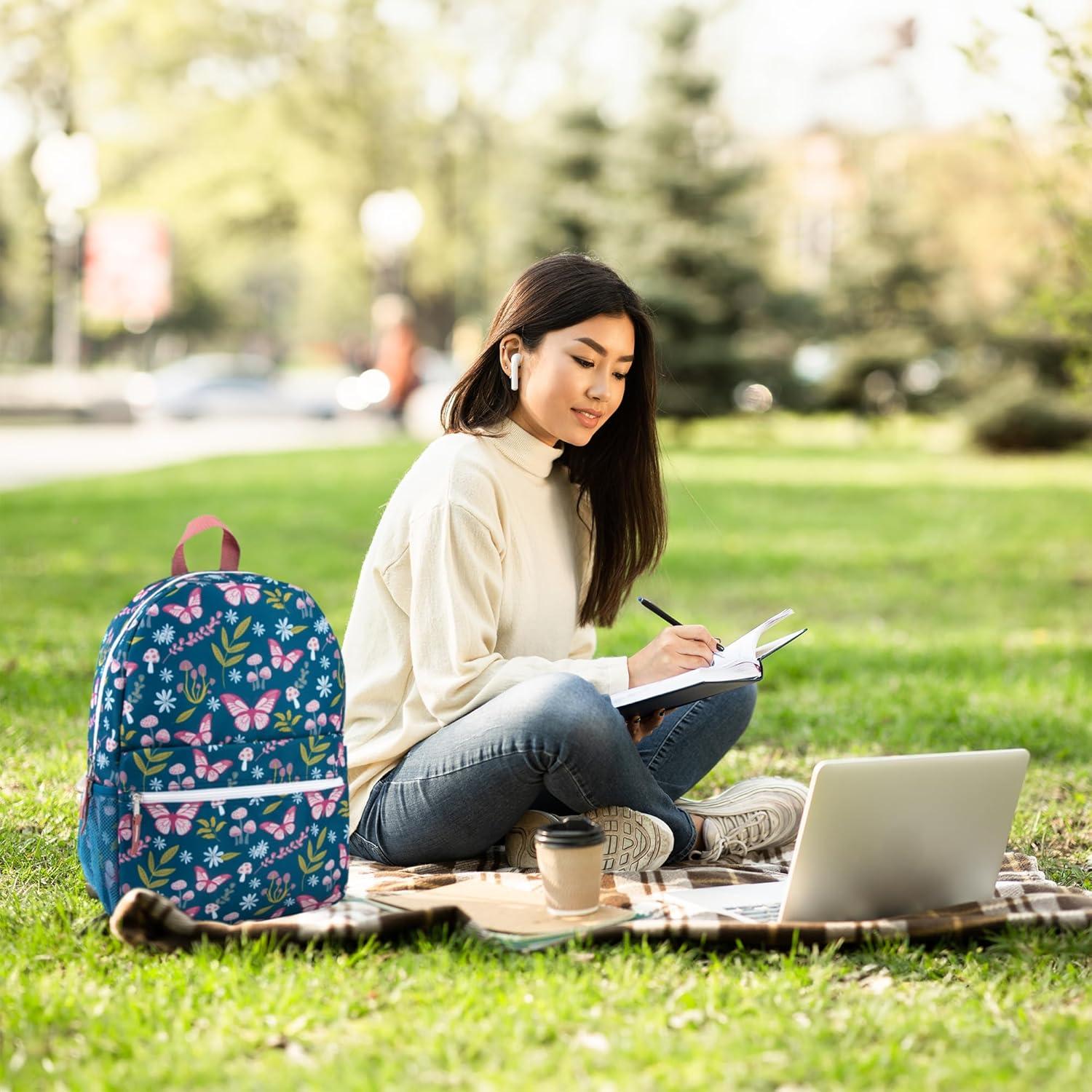 Mochila 43 cm Trail Maker Jardines de Mariposas Escolar