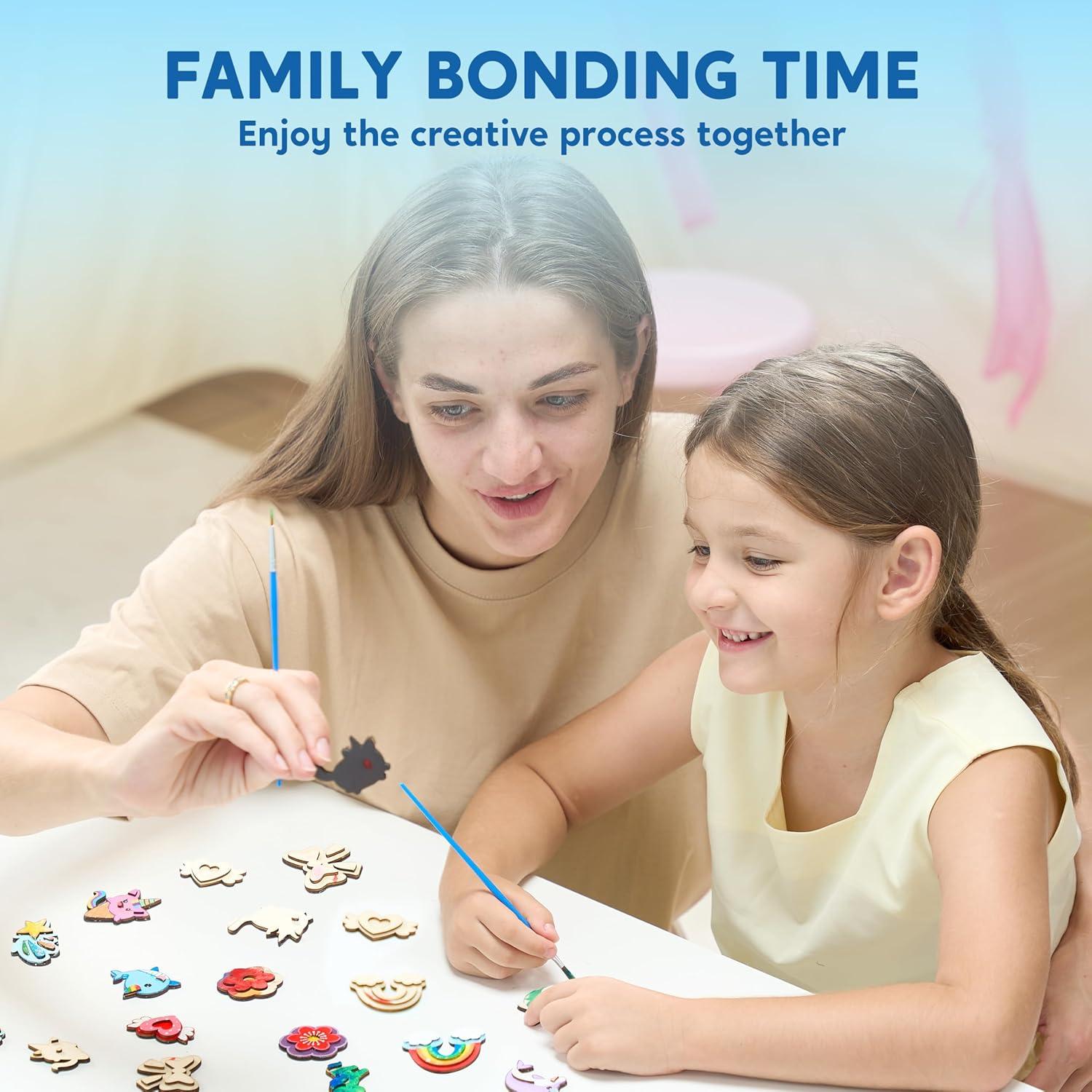 Kit de Pintura de Imán de Madera JOYIN 12 Piezas Fantasía