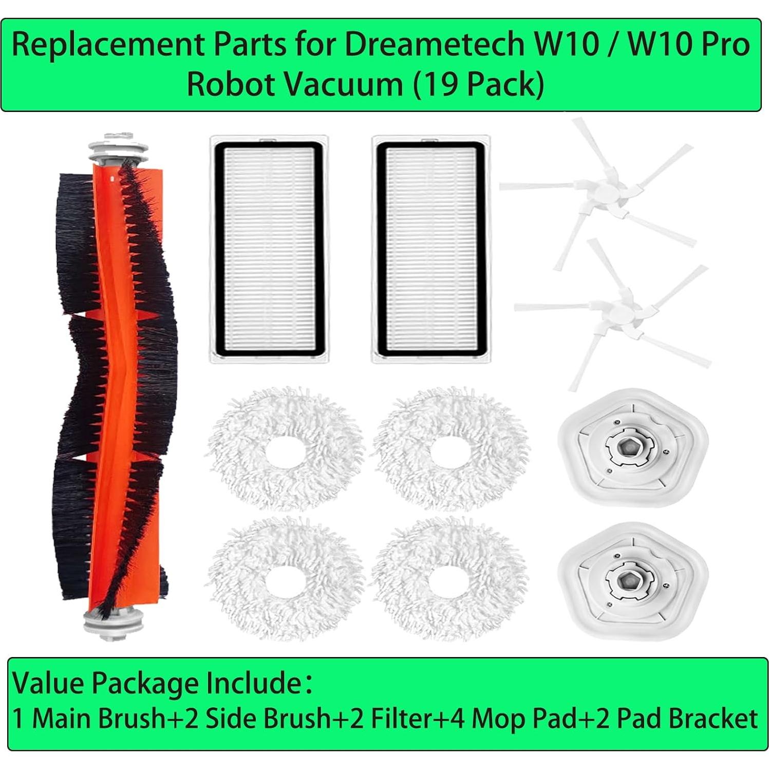 Accesorios de Repuesto YahuPase para Dreametech Bot W10 Pro
