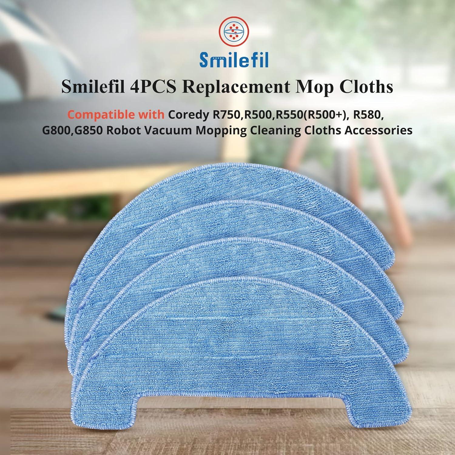 Paños de Mopa Reemplazo Smilefil para Coredy R500 R750 MC01