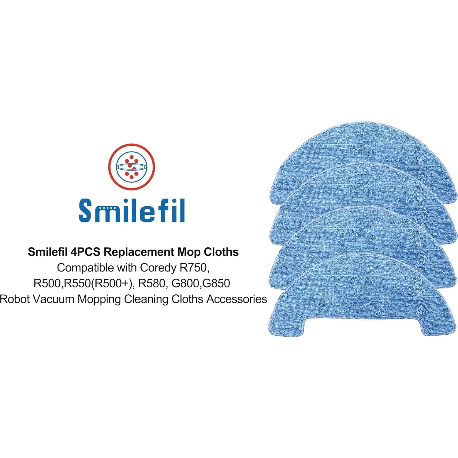 Paños de Mopa Reemplazo Smilefil para Coredy R500 R750 MC01