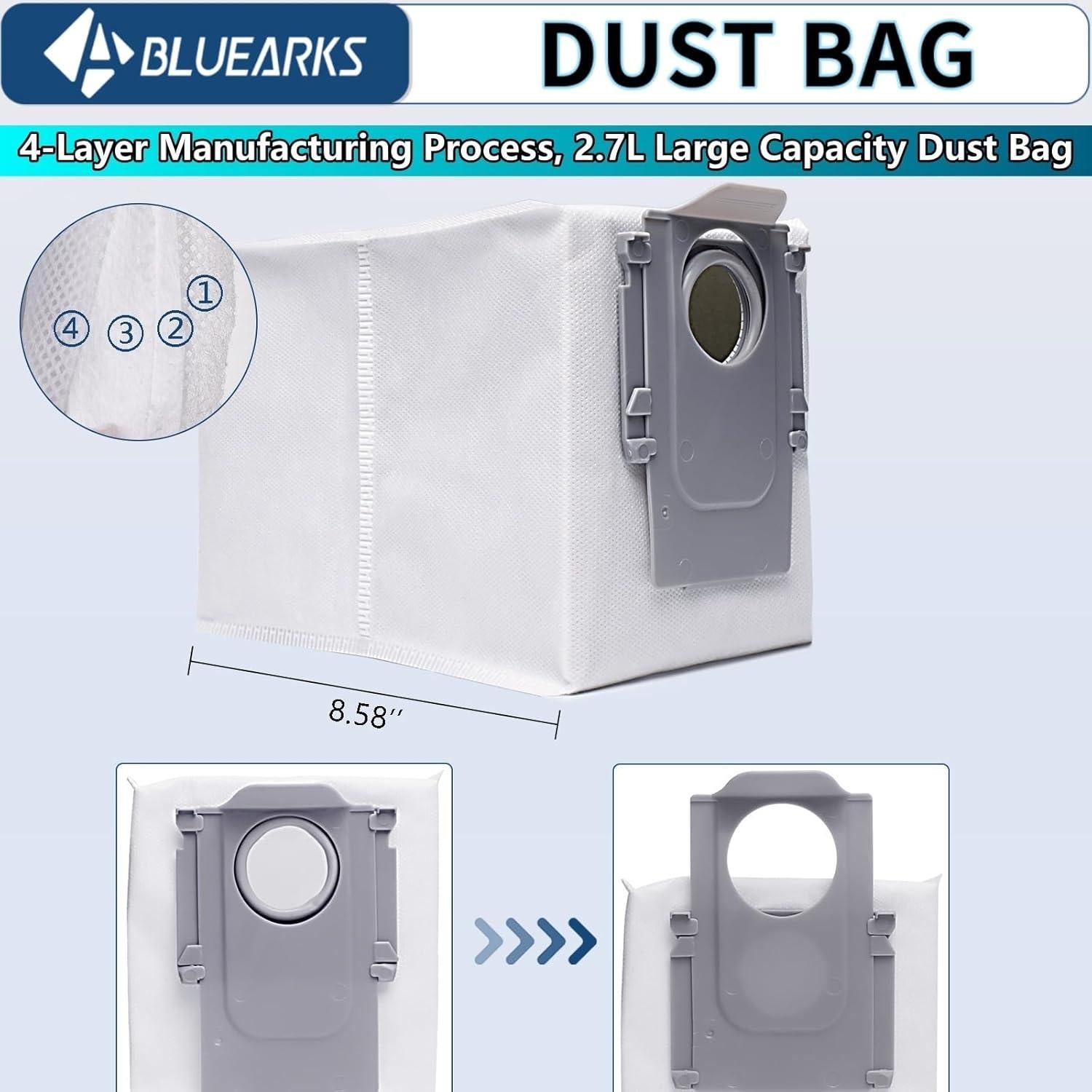 Kit de Accesorios Bluearks 19 Piezas para Aspiradora Qrevo