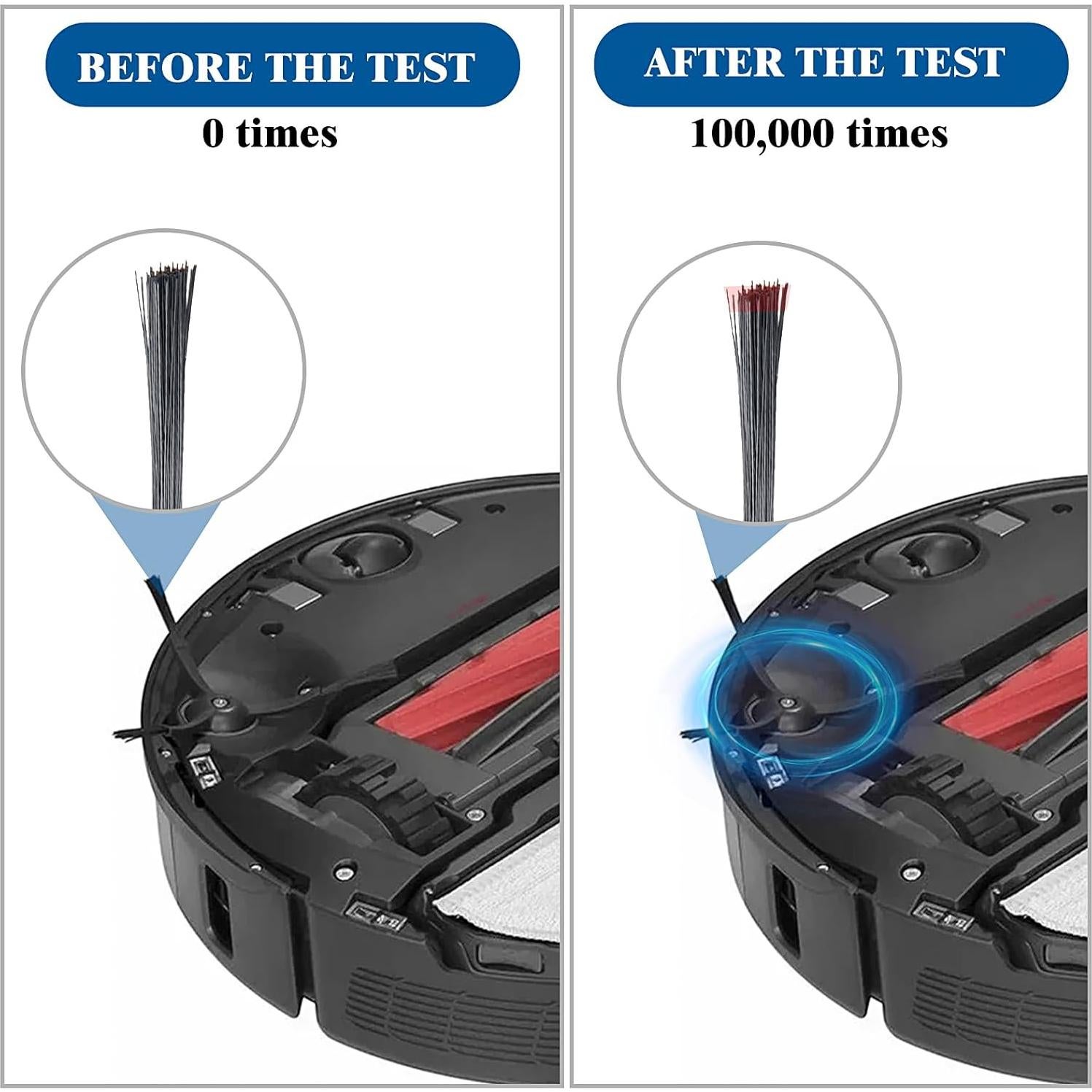 Kit de Repuestos para Aspiradora Robot Roborock Q5 Pro y Q8 Max - 2 Cepillos, 4 Filtros HEPA, 4 Mopas