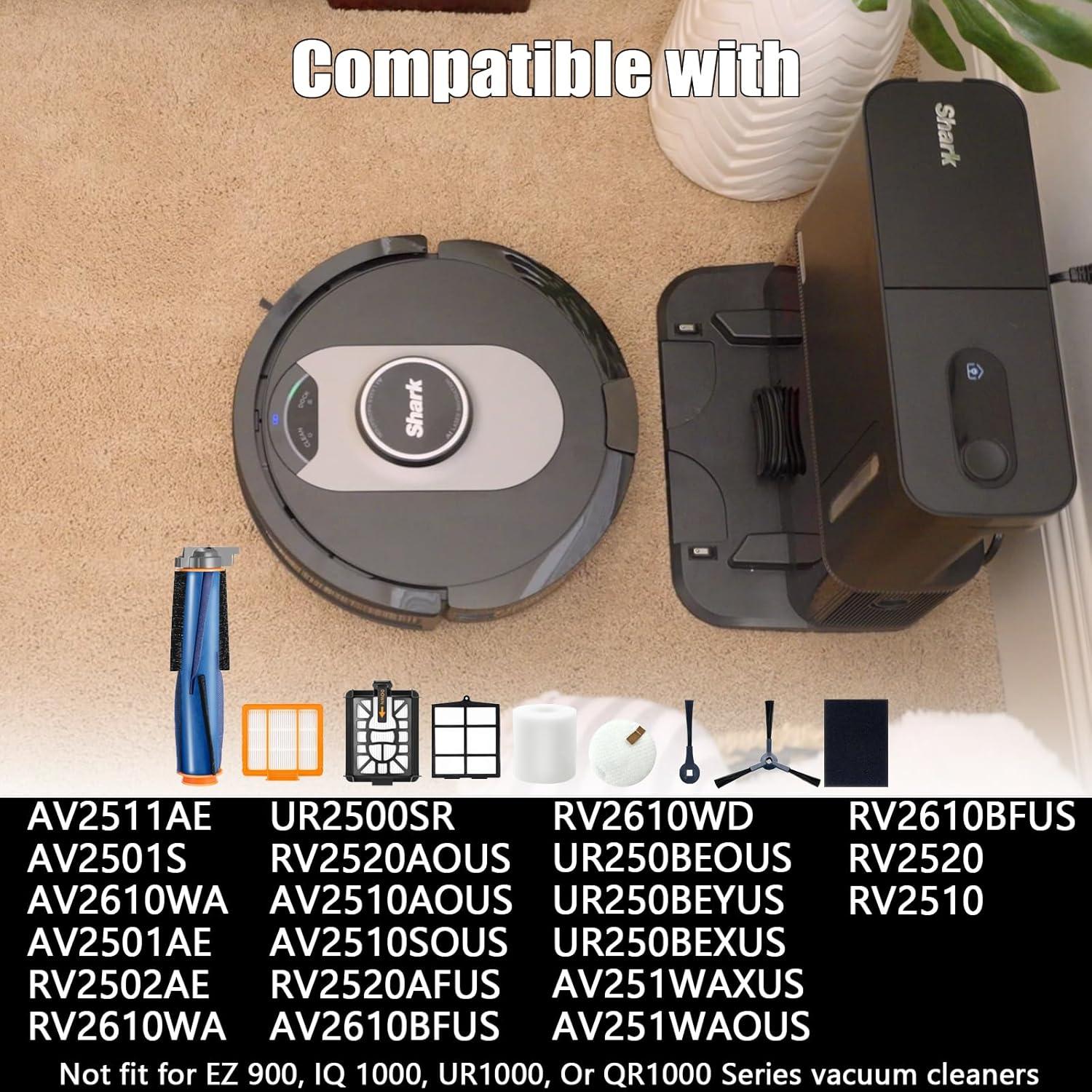 Kit de Repuesto Shark AI AV2500 AV2600 - 1 Cepillo, 4 Filtros