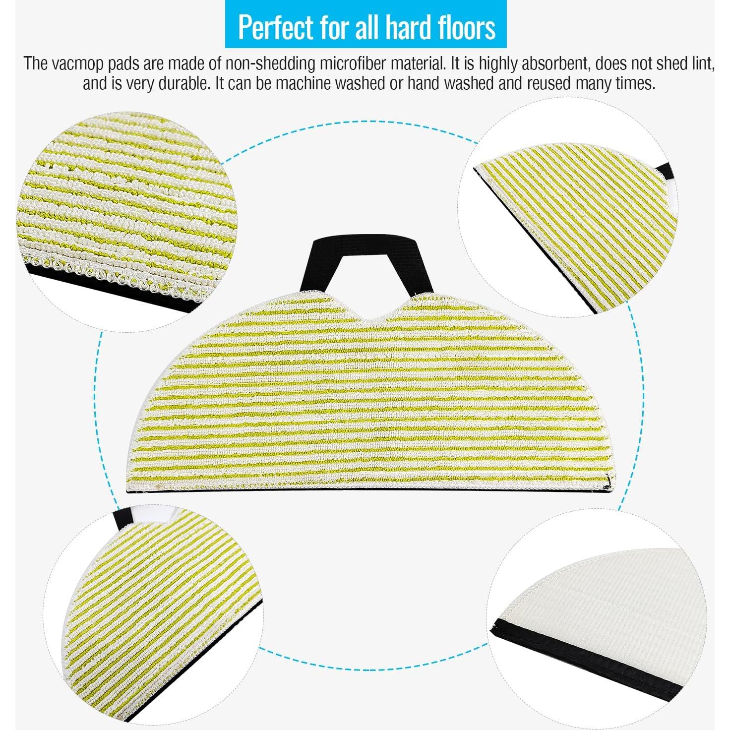 Kit de Reemplazo para Aspiradora Robot Shark RV2001WD - 4 Mopas, 2 Filtros, 1 Cepillo Rodante