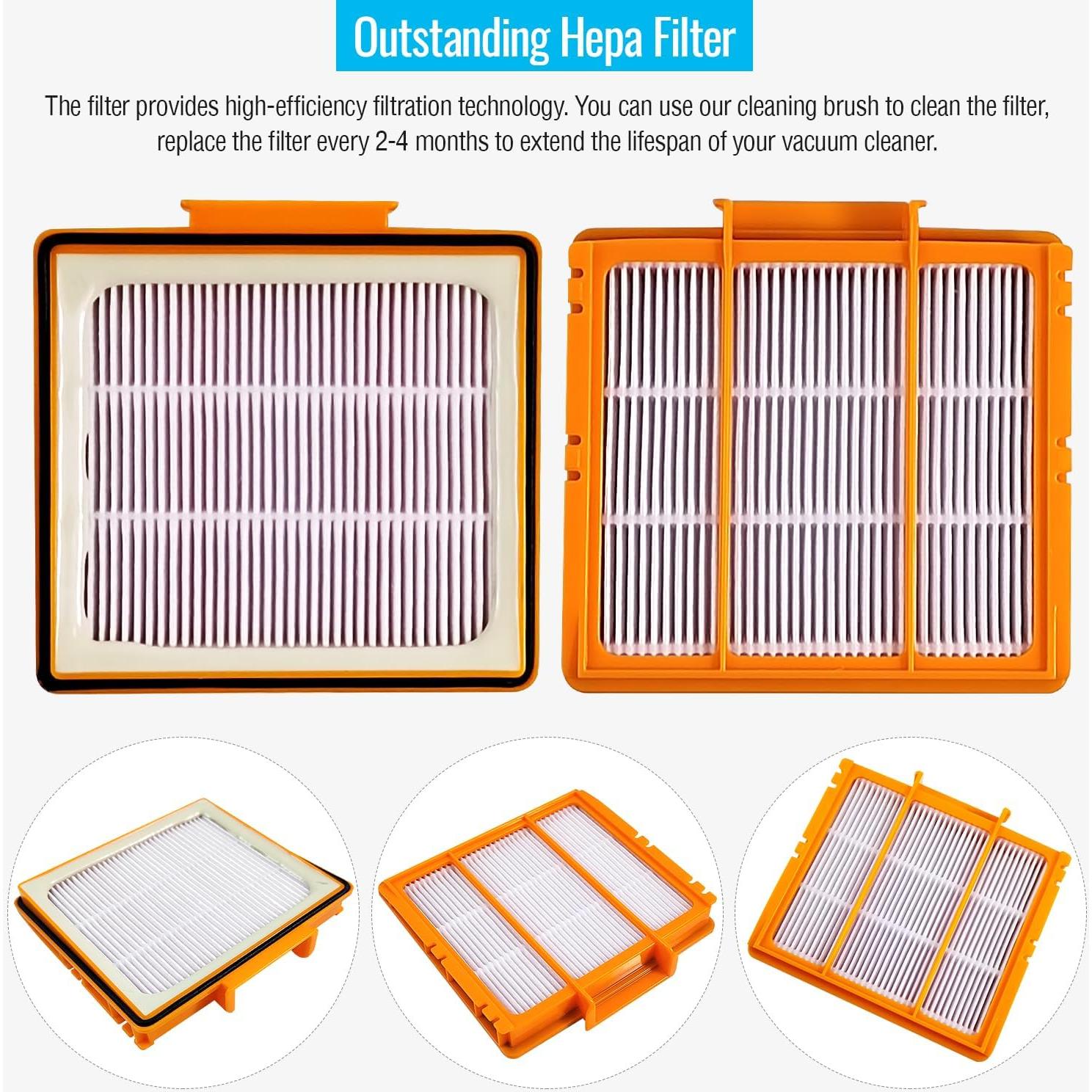 Kit de Reemplazo para Aspiradora Robot Shark RV2001WD - 4 Mopas, 2 Filtros, 1 Cepillo Rodante