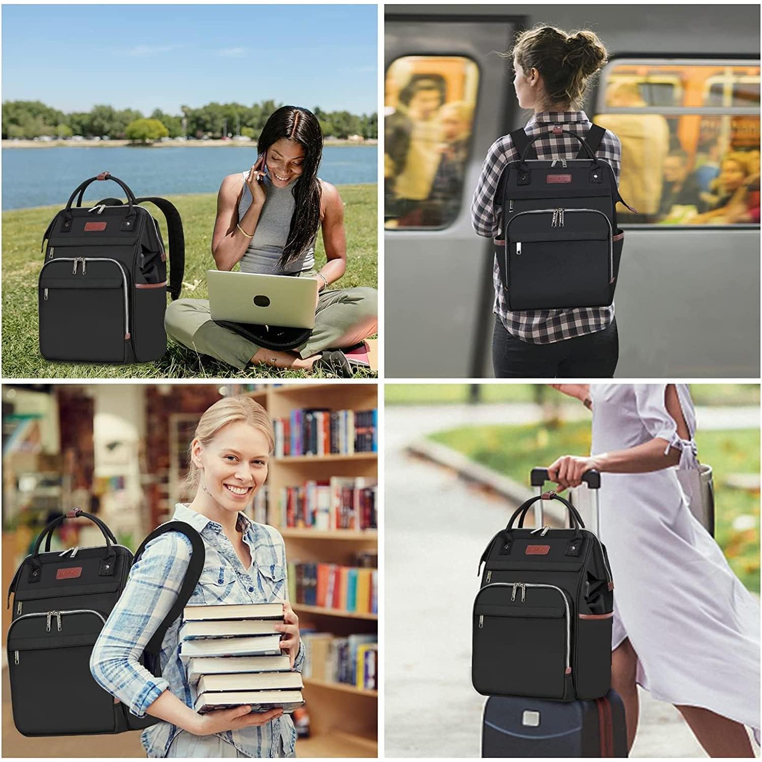 Mochila para Laptop EMPSIGN 15.6" Negra con USB y RFID