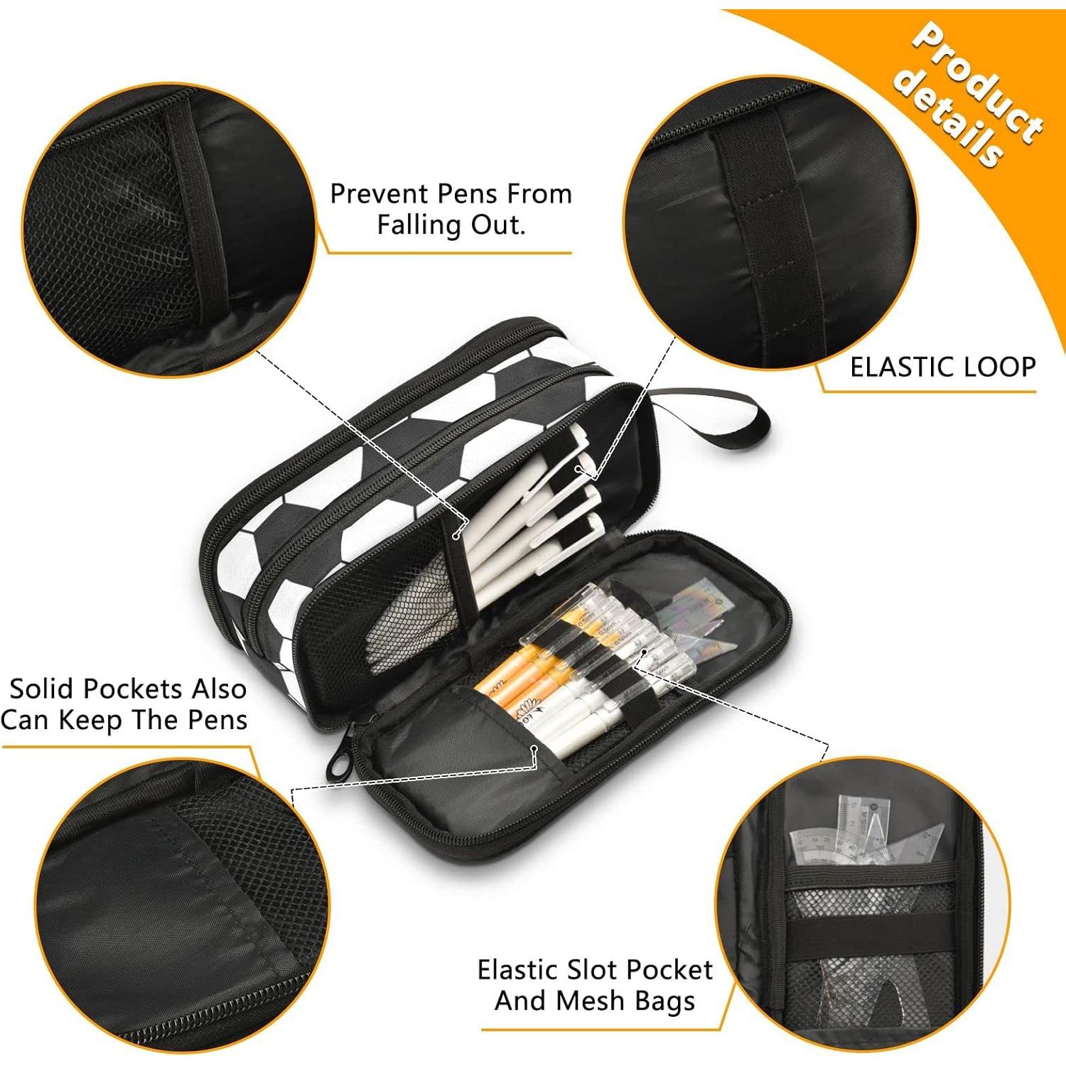 Estuche de Lápices XUWU Fútbol 3 Compartimentos 22,5 cm