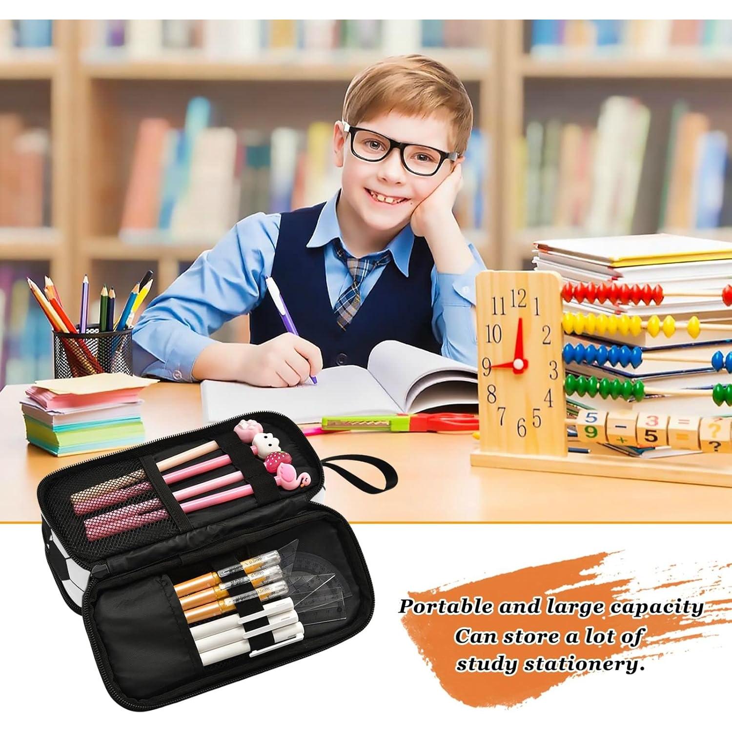 Estuche de Lápices XUWU Fútbol 3 Compartimentos 22,5 cm