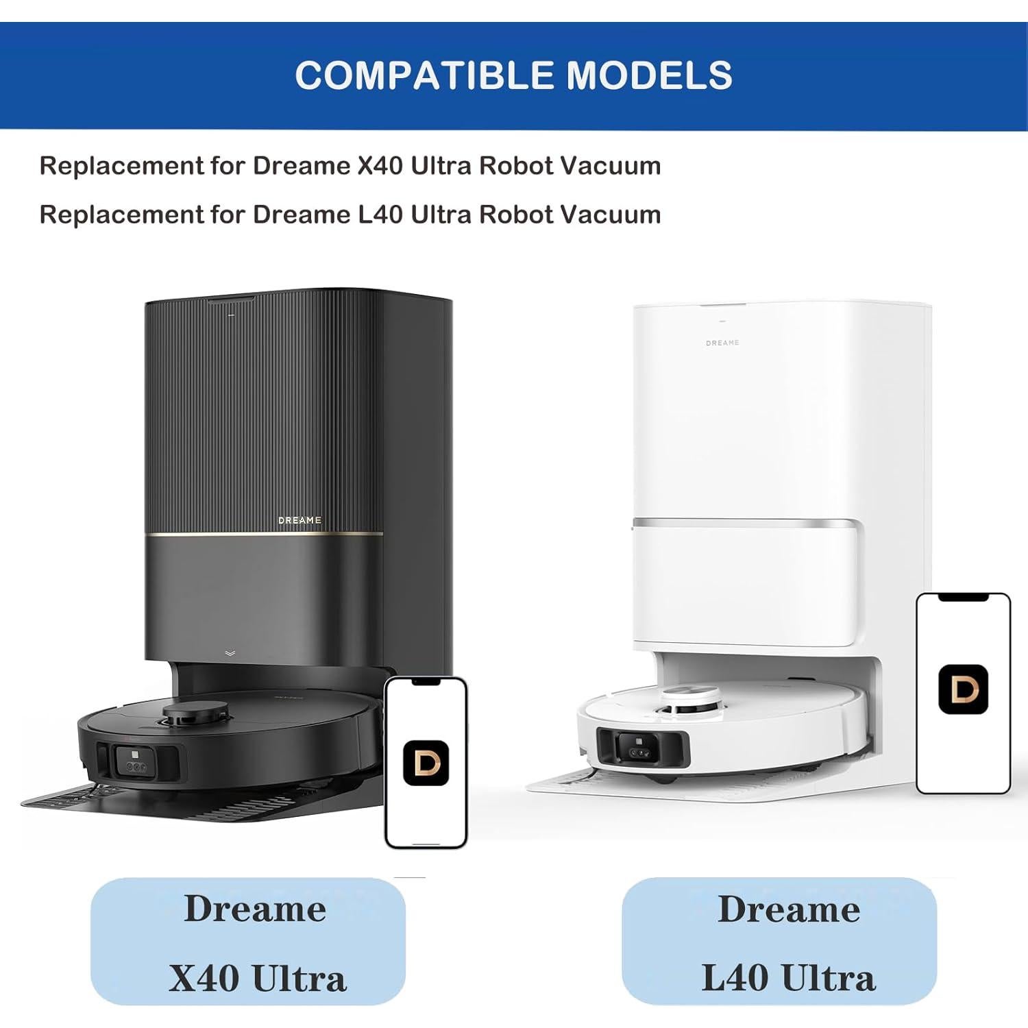 Kit de Repuestos LUZMQ para Aspiradora Dreame X40 L40 Ultra
