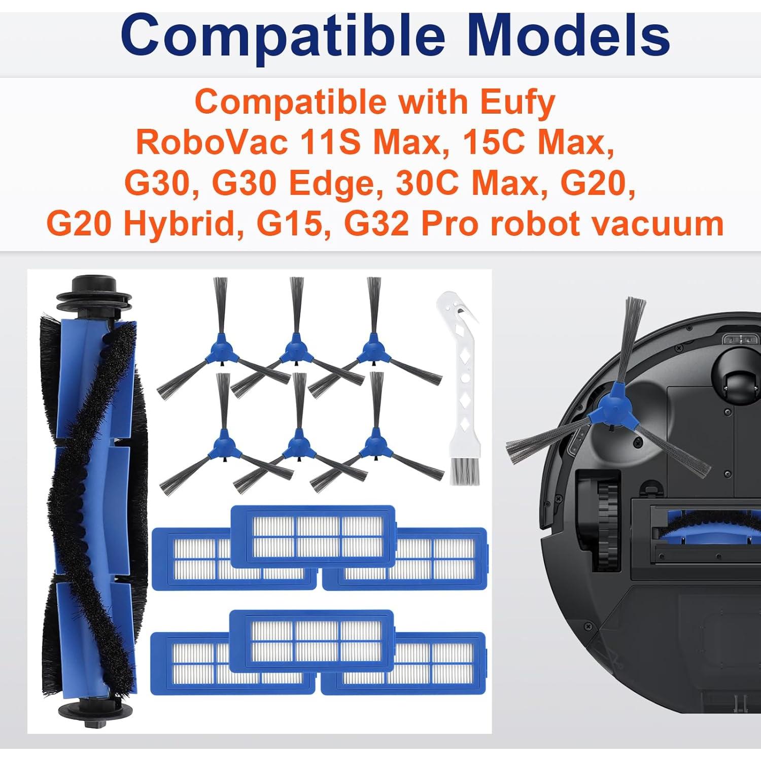Kit de Accesorios para Eufy RoboVac 11S Max y G30 - 14 Piezas