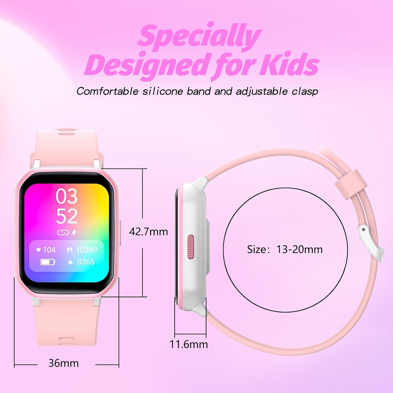 Reloj Inteligente YOUSOKU H97PRO Niños Rosa 19 Modos IP68