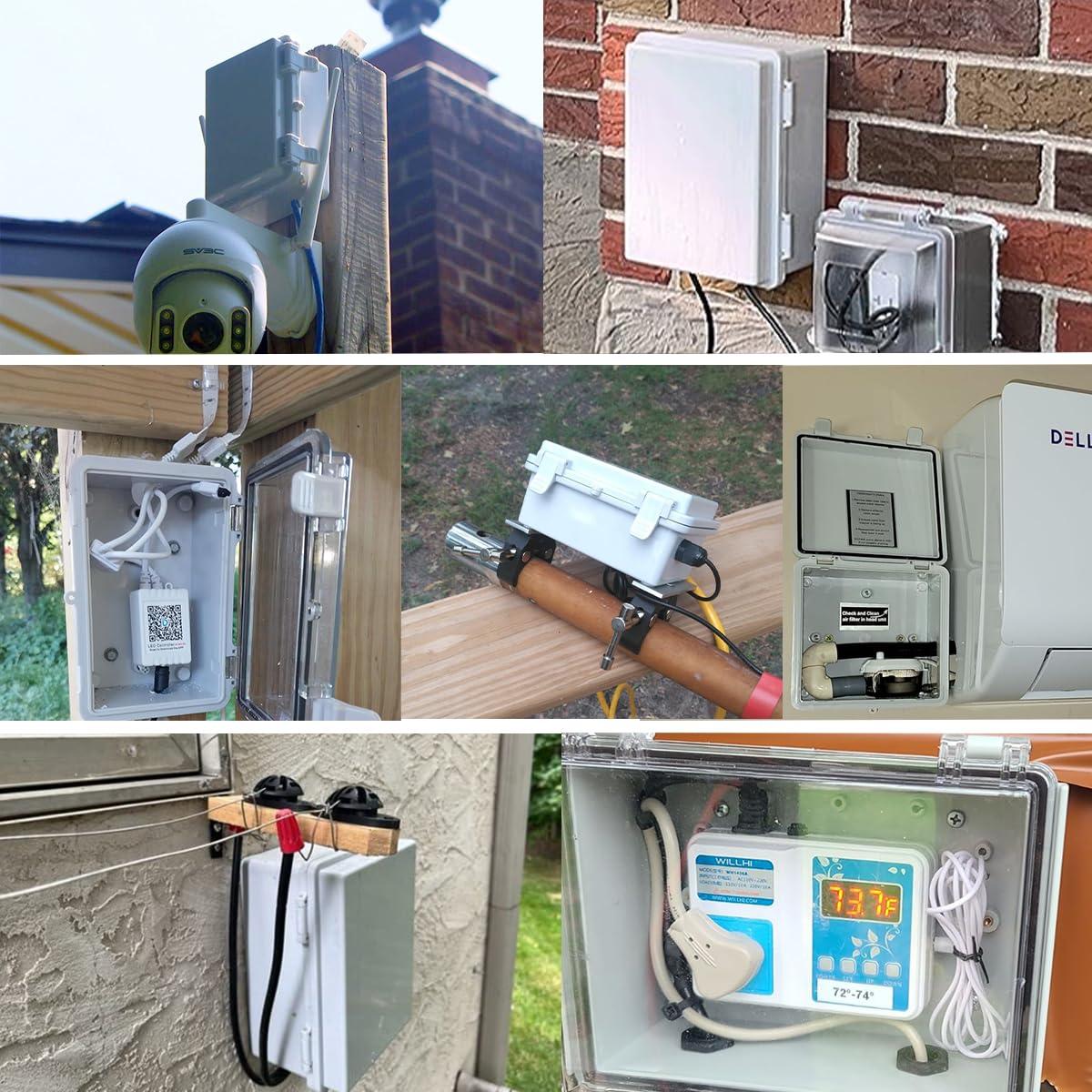 Caja de Conexiones Zulkit IP67 150x150x90mm Tapa Transparente