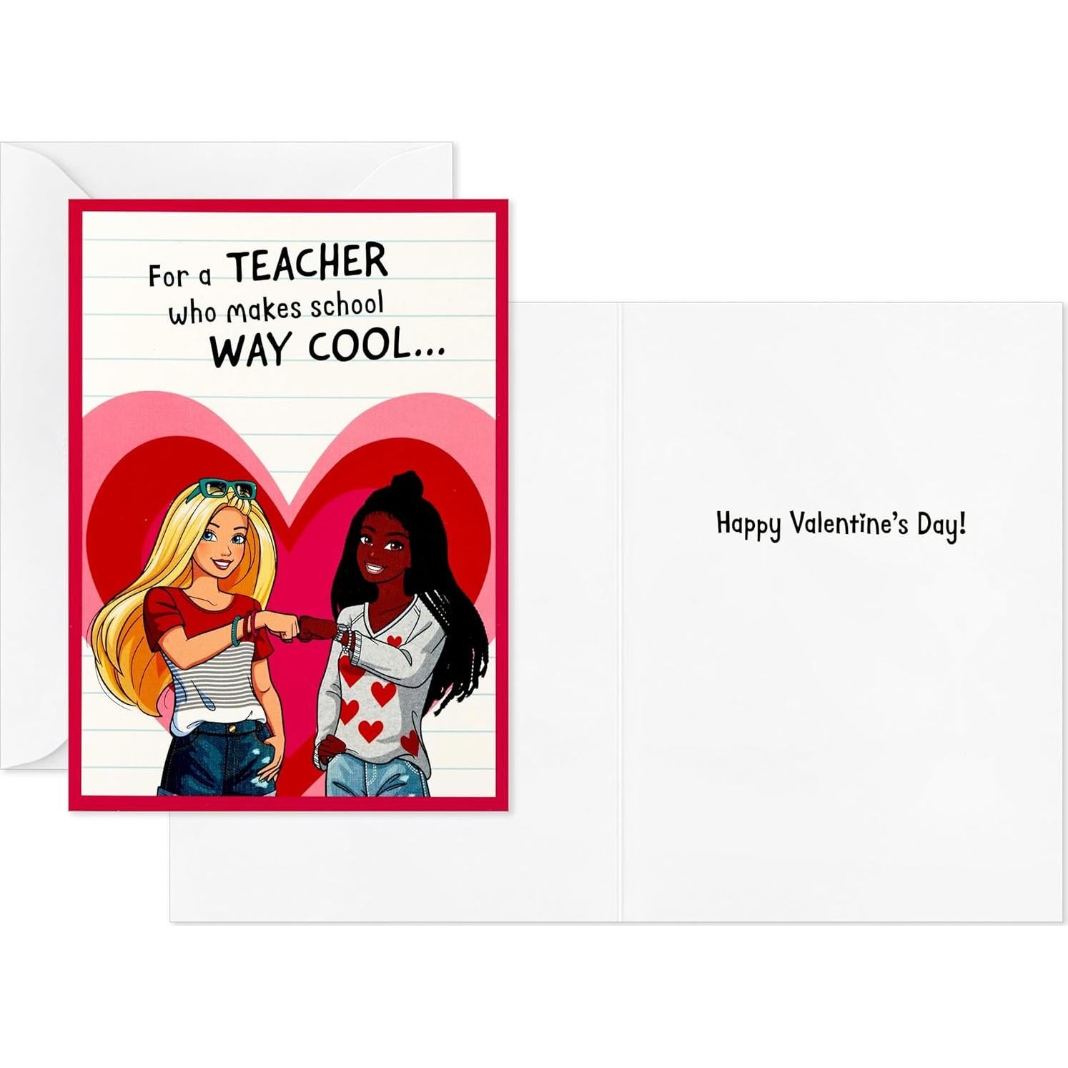 Tarjetas de San Valentín Hallmark Barbie 32 Tarjetas y Buzón