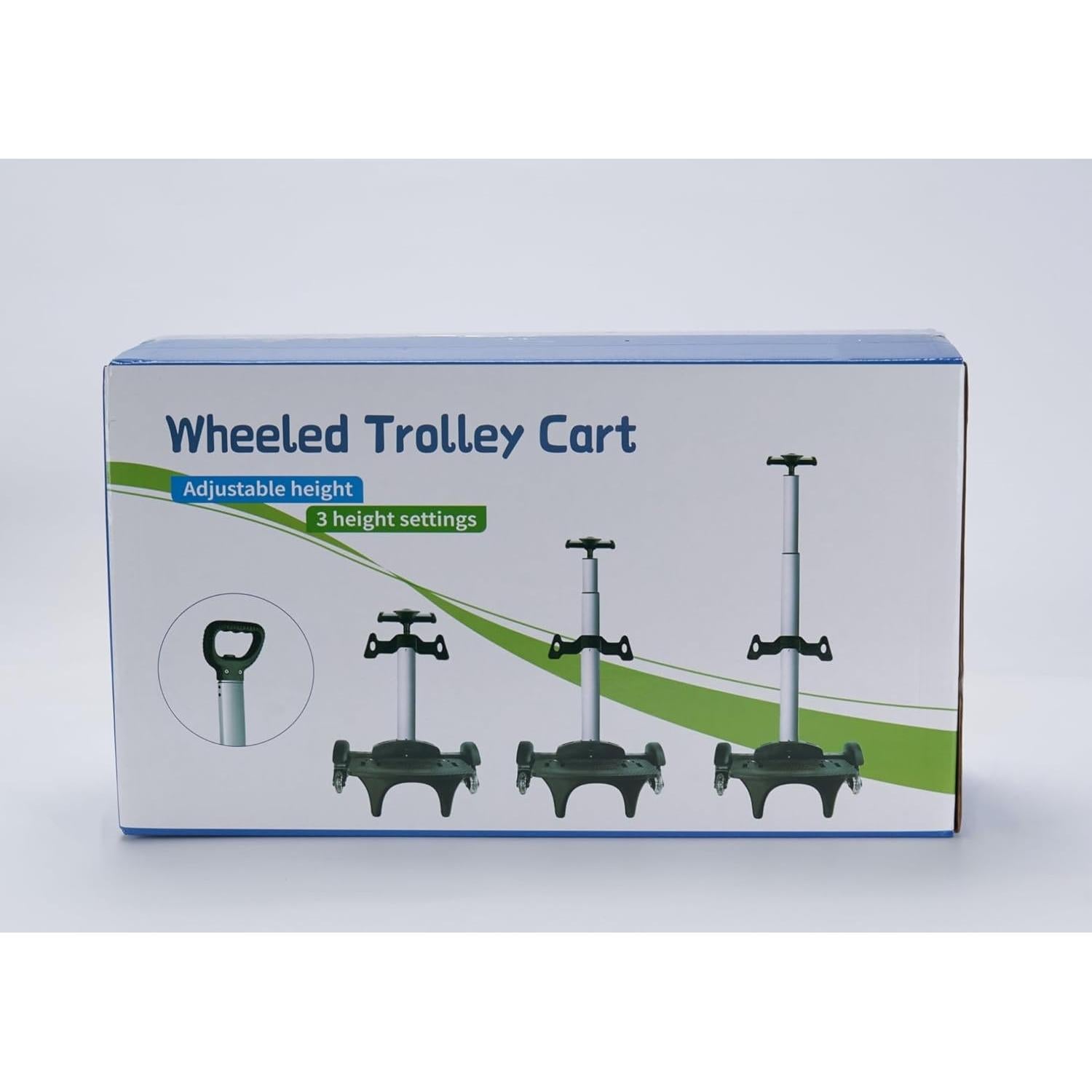 Carro de Mochila IvyH Plegable 6 Ruedas Ajustable 60-100 cm