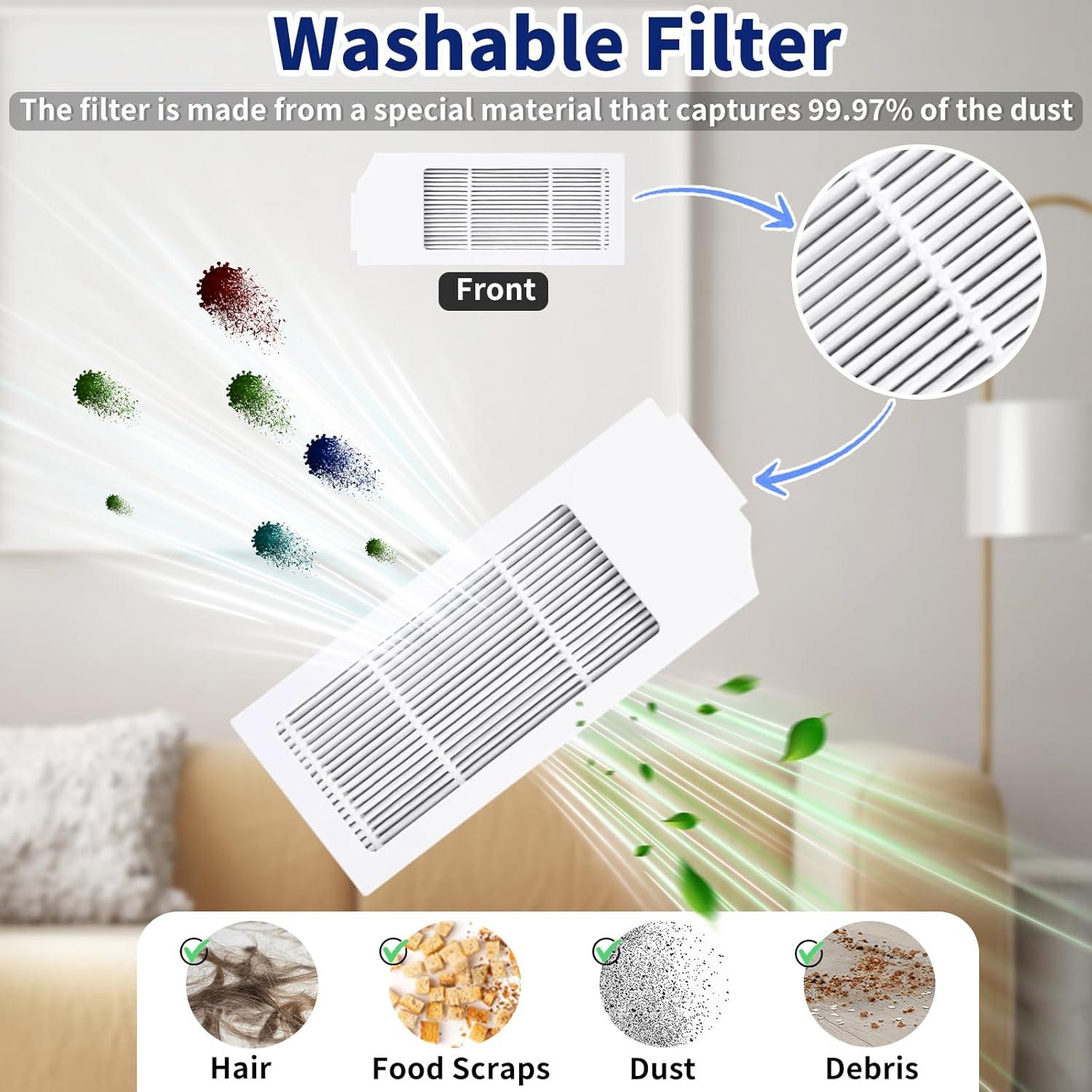 17 Piezas Accesorios Feilifan para ECOVACS DEEBOT N20 Plus