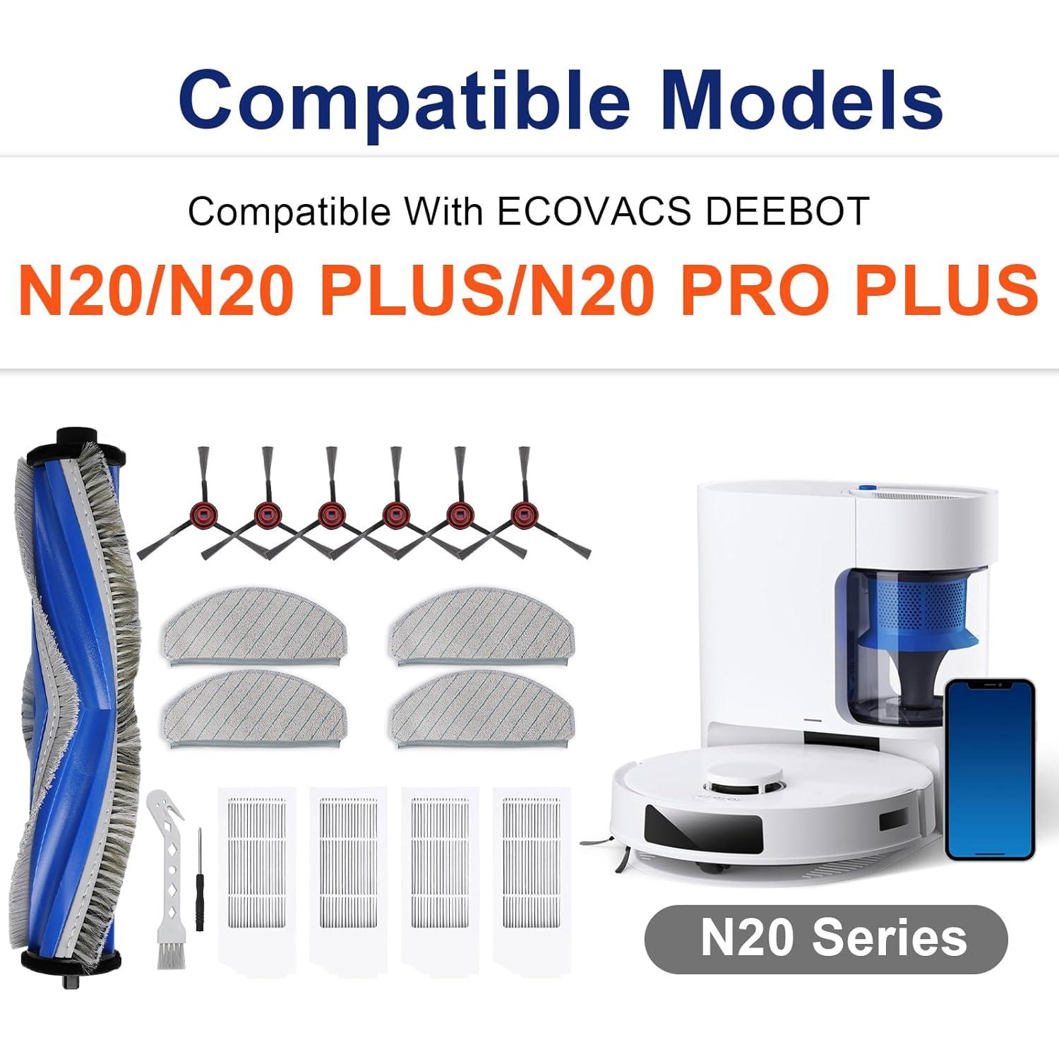 17 Piezas Accesorios Feilifan para ECOVACS DEEBOT N20 Plus