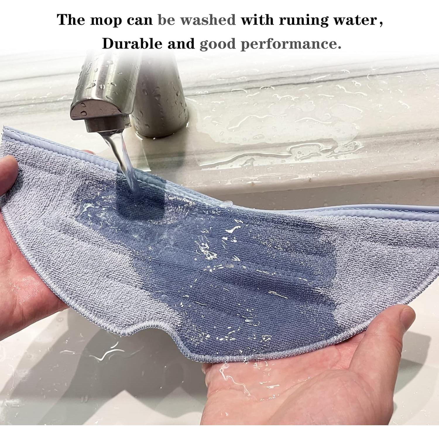 4 Almohadillas de Microfibra Rrochio para Roborock S7/S8 Lavables