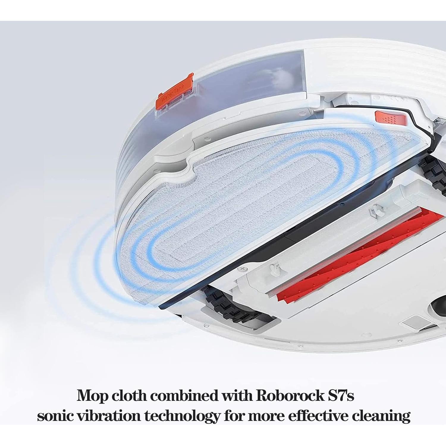 4 Almohadillas de Microfibra Rrochio para Roborock S7/S8 Lavables