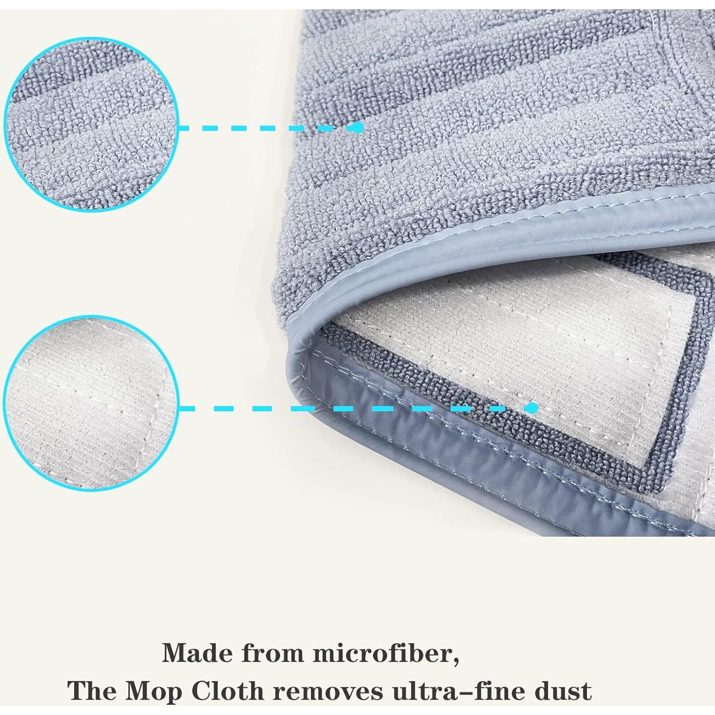 4 Almohadillas de Microfibra Rrochio para Roborock S7/S8 Lavables