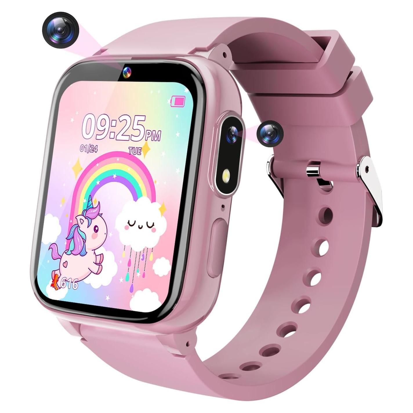 Reloj Inteligente Gothwick D11 para Niños Rosa 26 Juegos