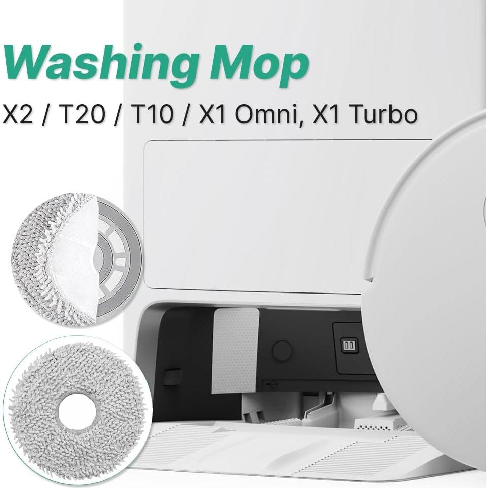 Paños de limpieza lavables Apex Essentials para Ecovacs DEEBOT