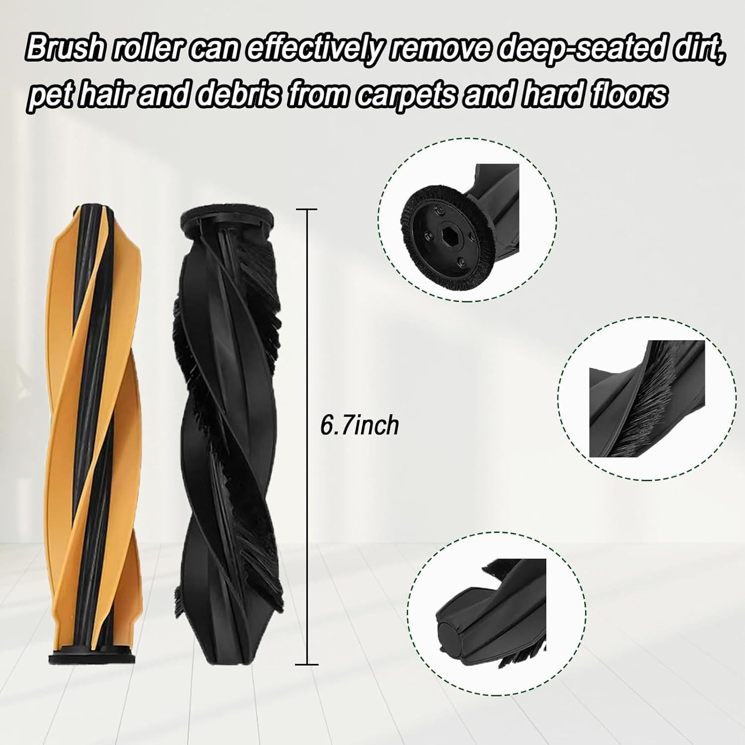 Accesorios para Aspiradora Robot Dreame X50 Ultra - 1 Cepillo, 4 Filtros, 6 Paños de Mopa, 8 Bolsas de Polvo